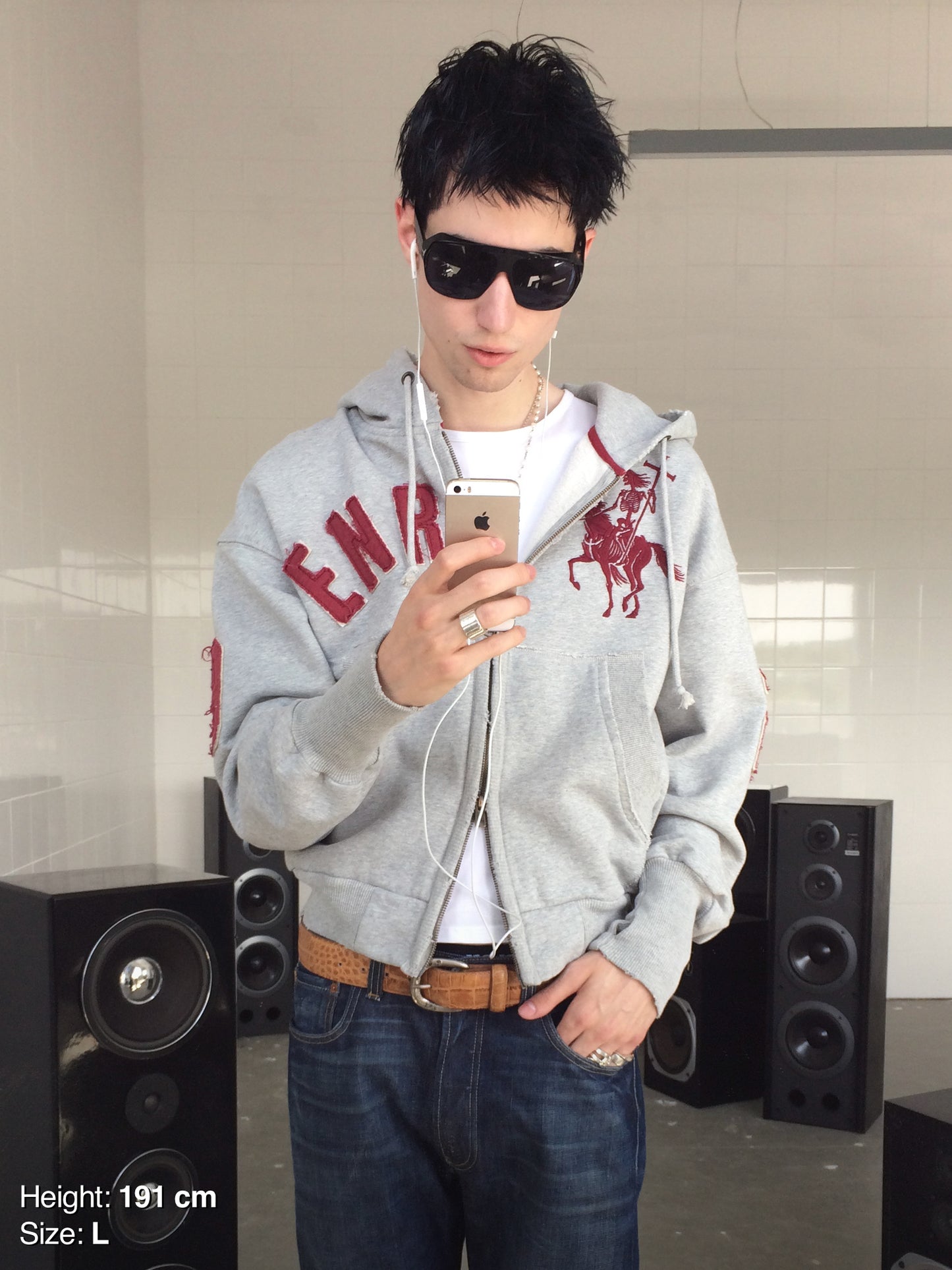 2010 ZIP HOODIE - GRAY