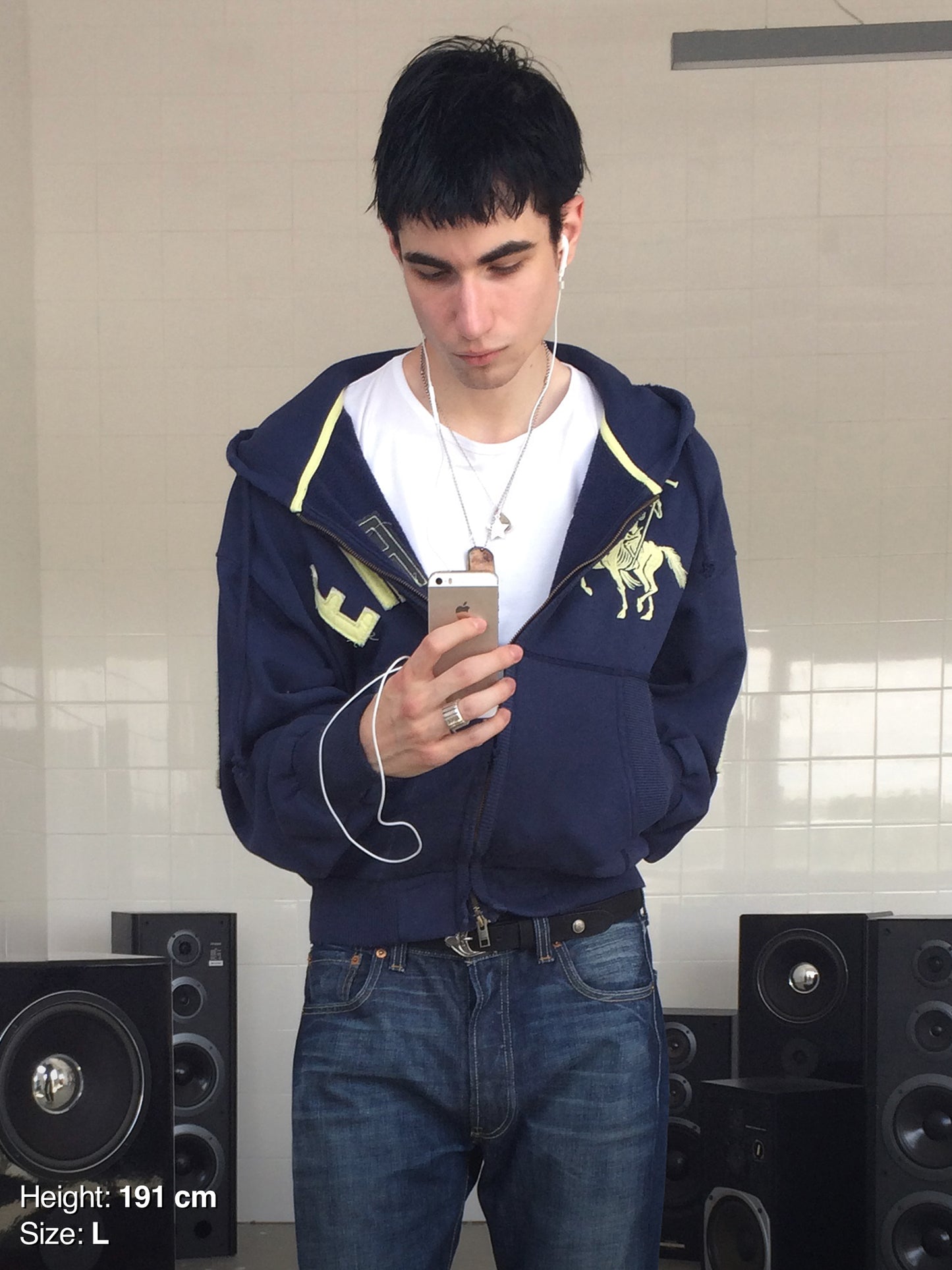 2010 ZIP HOODIE - NAVY