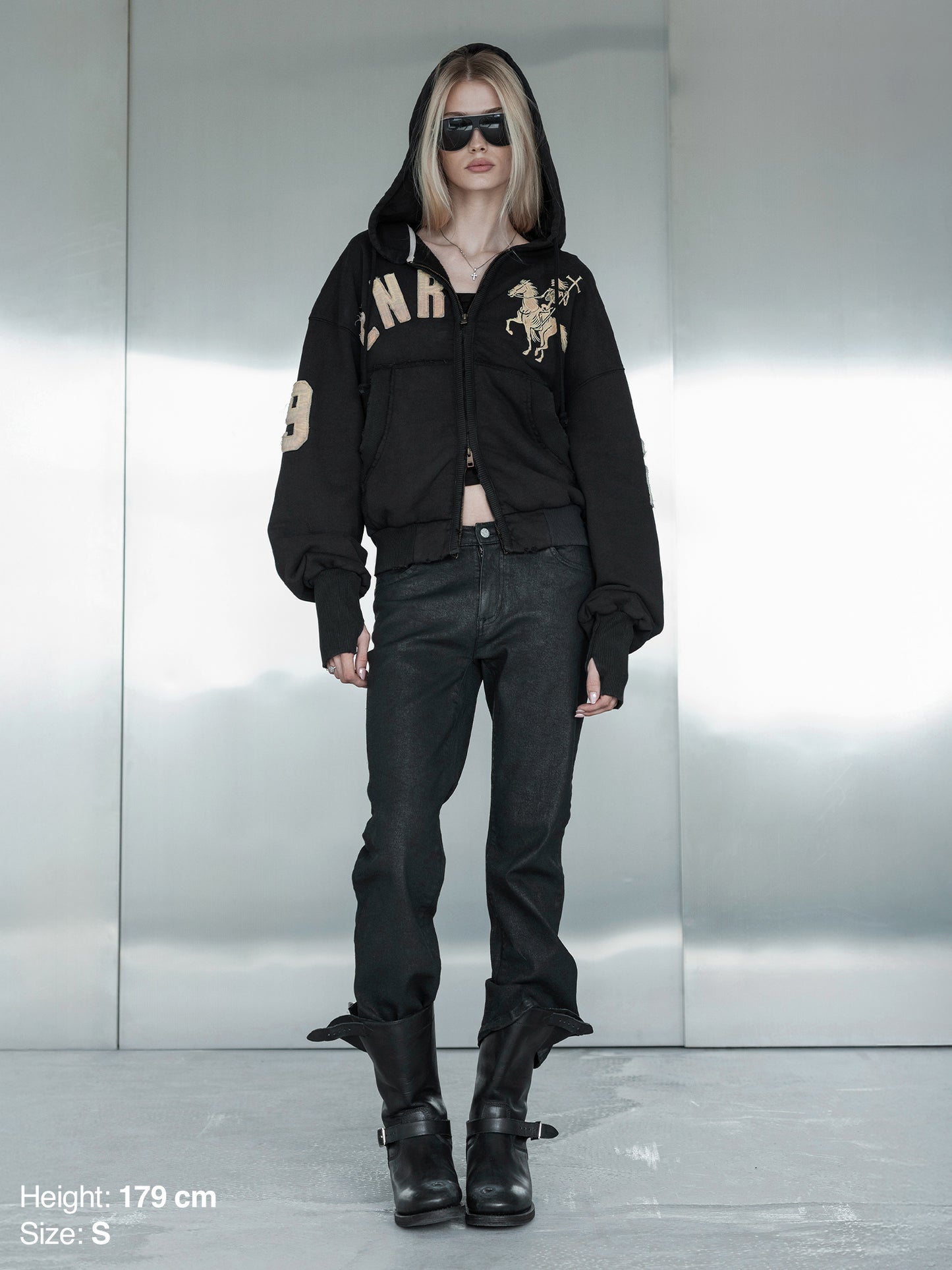 2010 ZIP HOODIE - BLACK