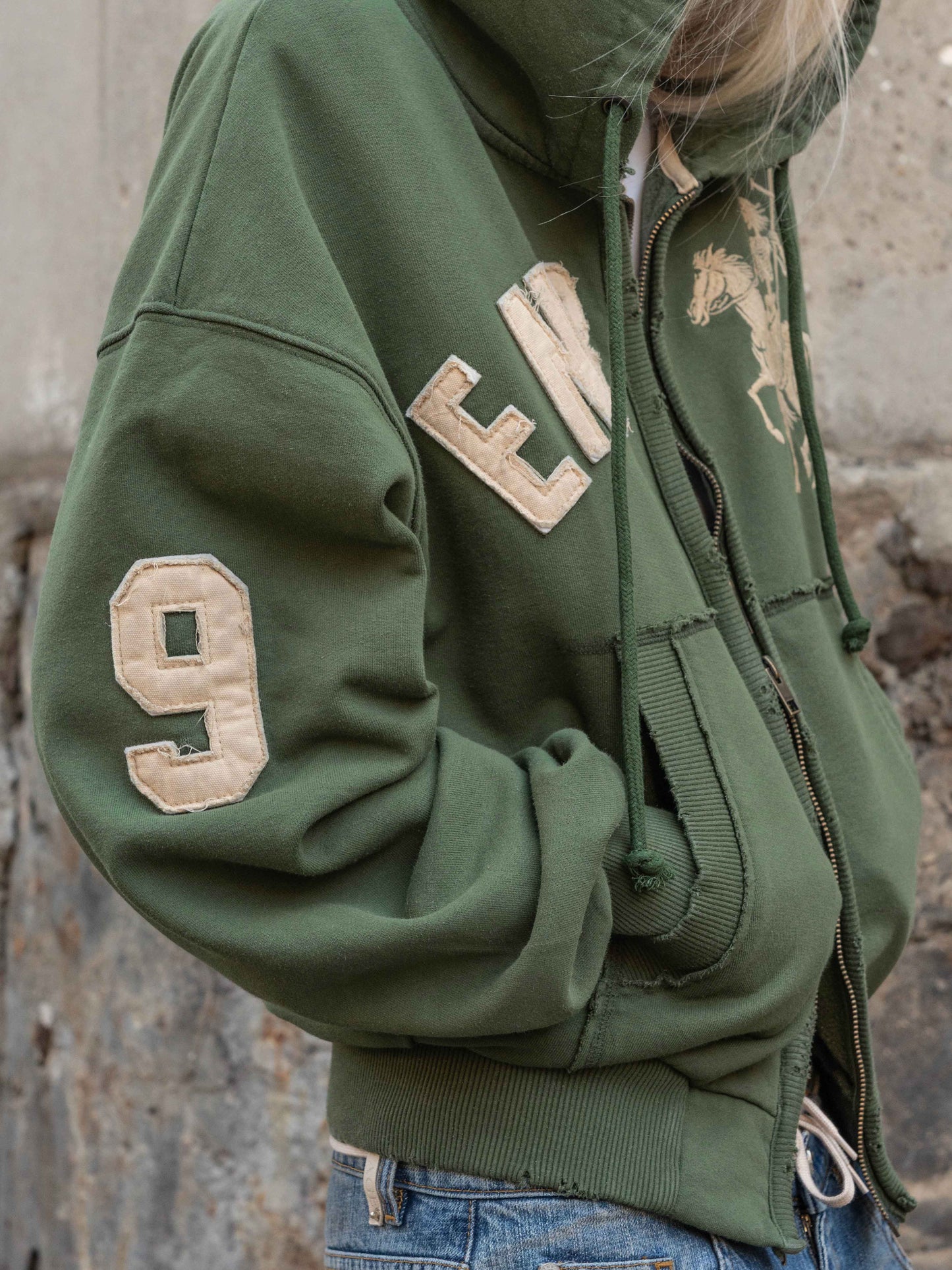 2010 ZIP HOODIE - GREEN