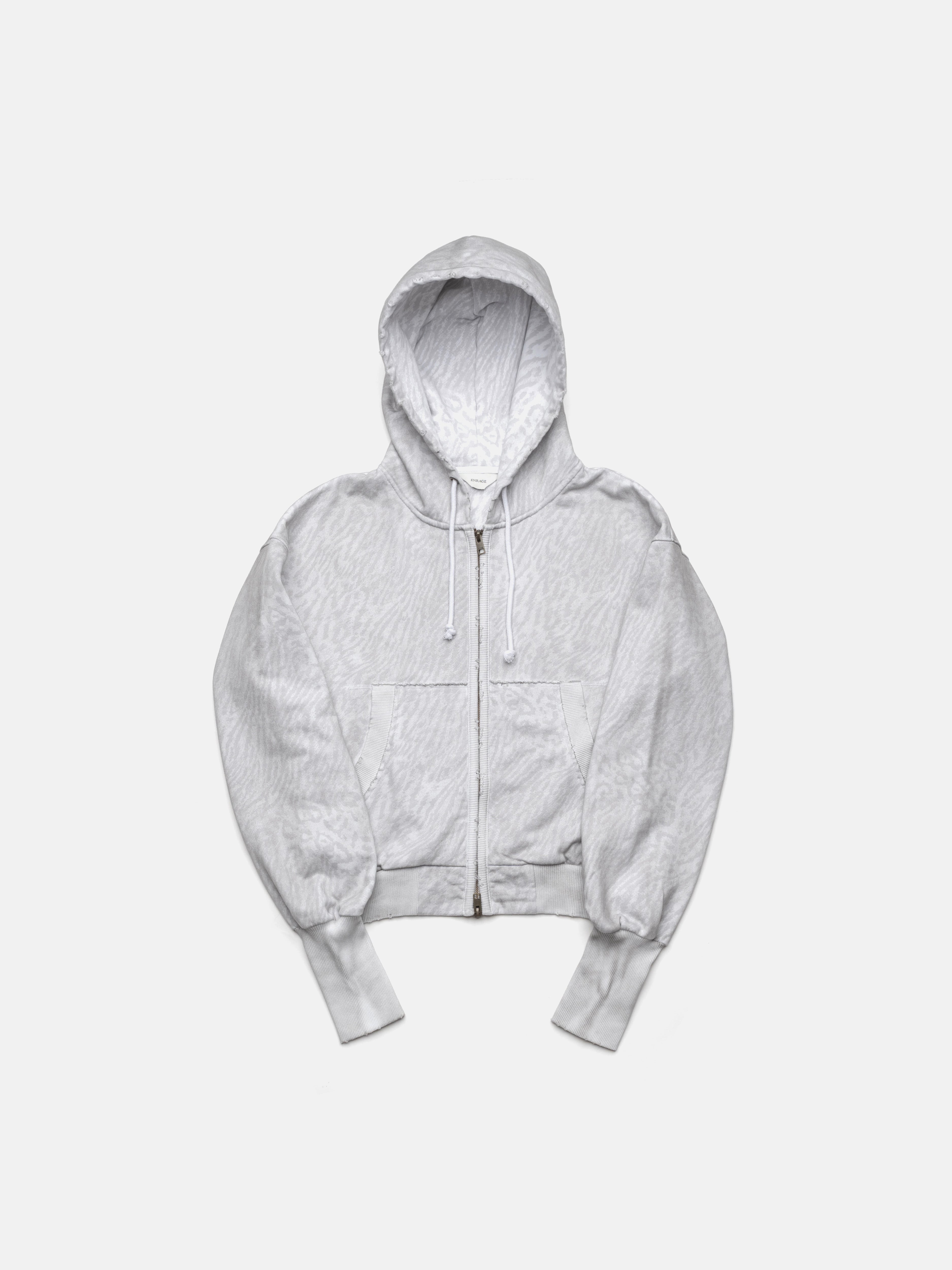 2010 ZIP HOODIE - WHITE LEOPARD