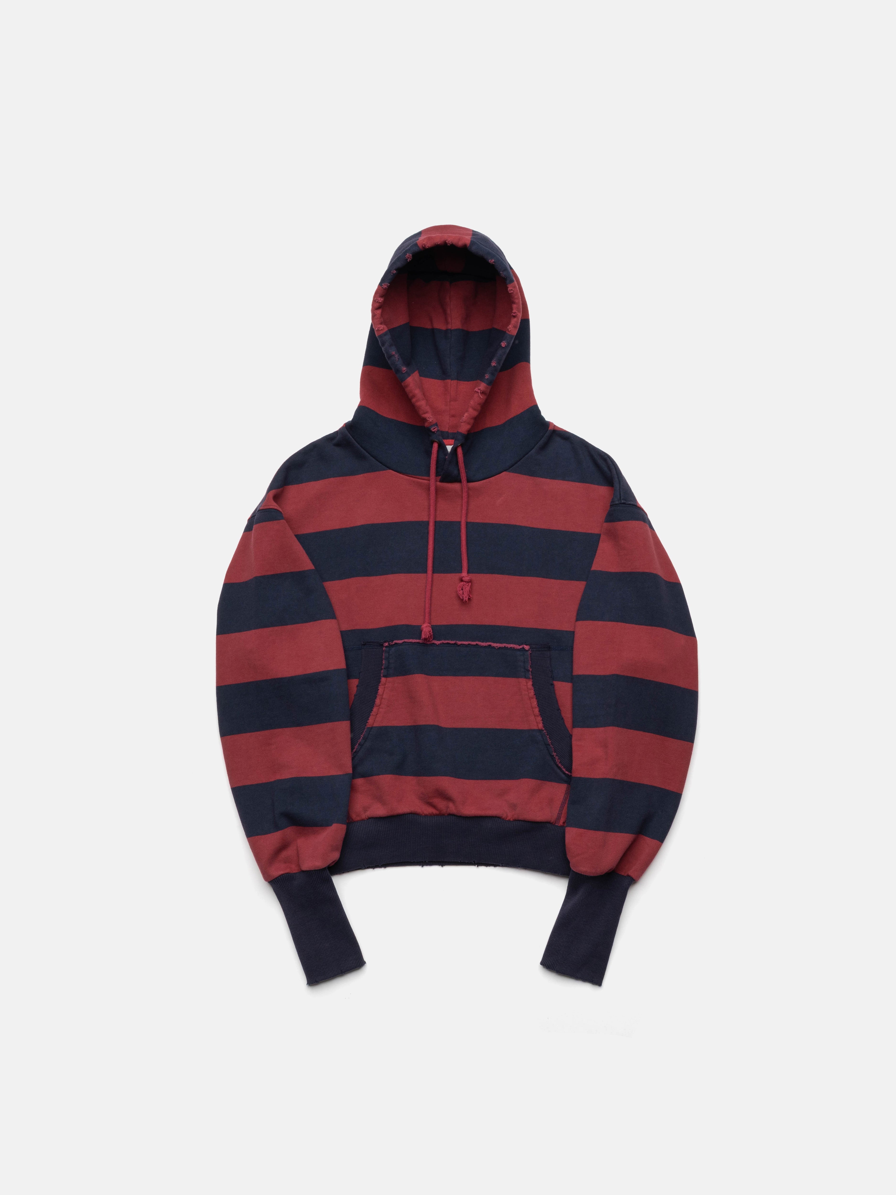 2010 HOODIE - BLUE/RED STRIPED