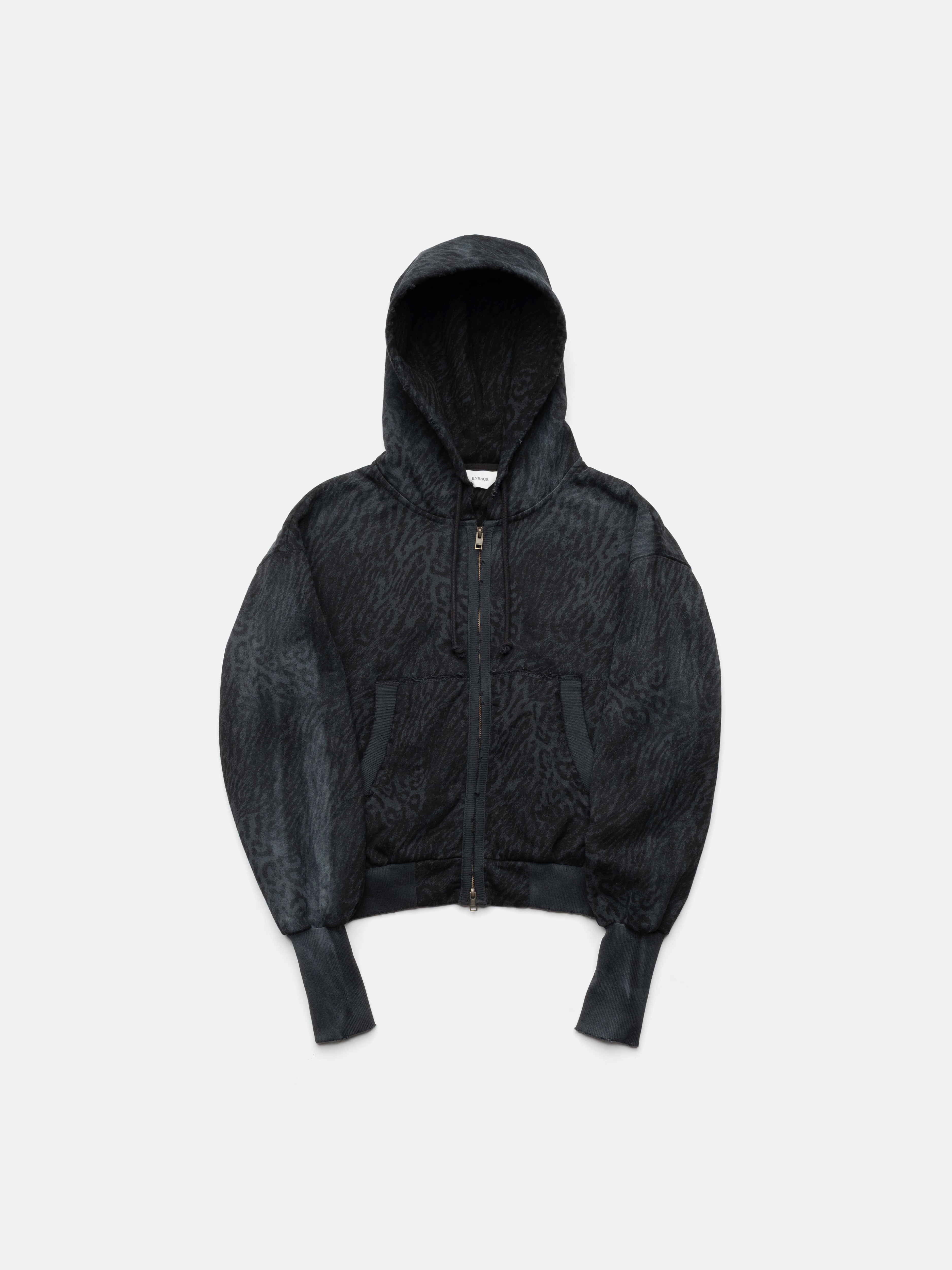 2010 ZIP HOODIE - BLACK LEOPARD