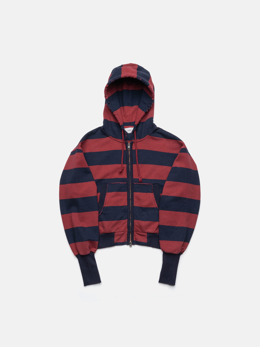 2010 ZIP HOODIE - BLUE/RED STRIPED