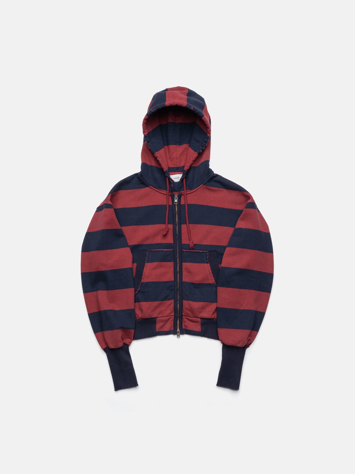 2010 ZIP HOODIE - BLUE/RED STRIPED
