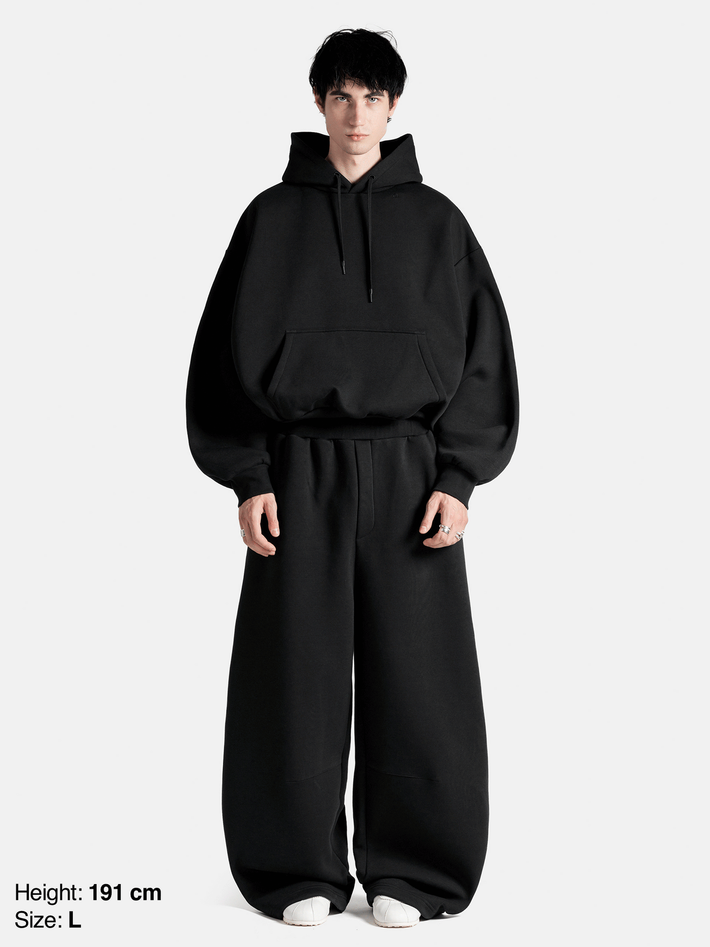 BUBBLE SWEATPANTS - BLACK