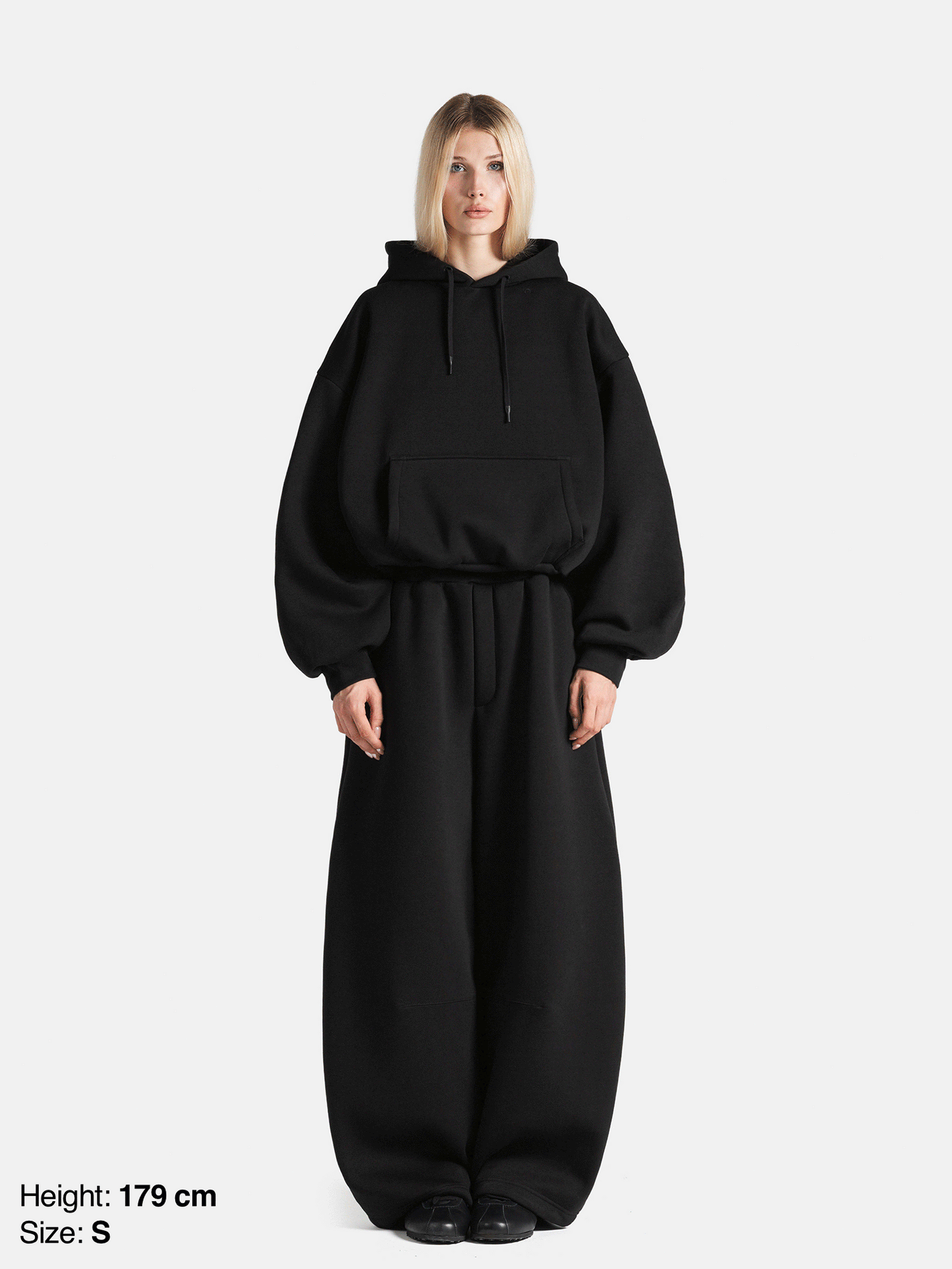 BUBBLE HOODIE - BLACK