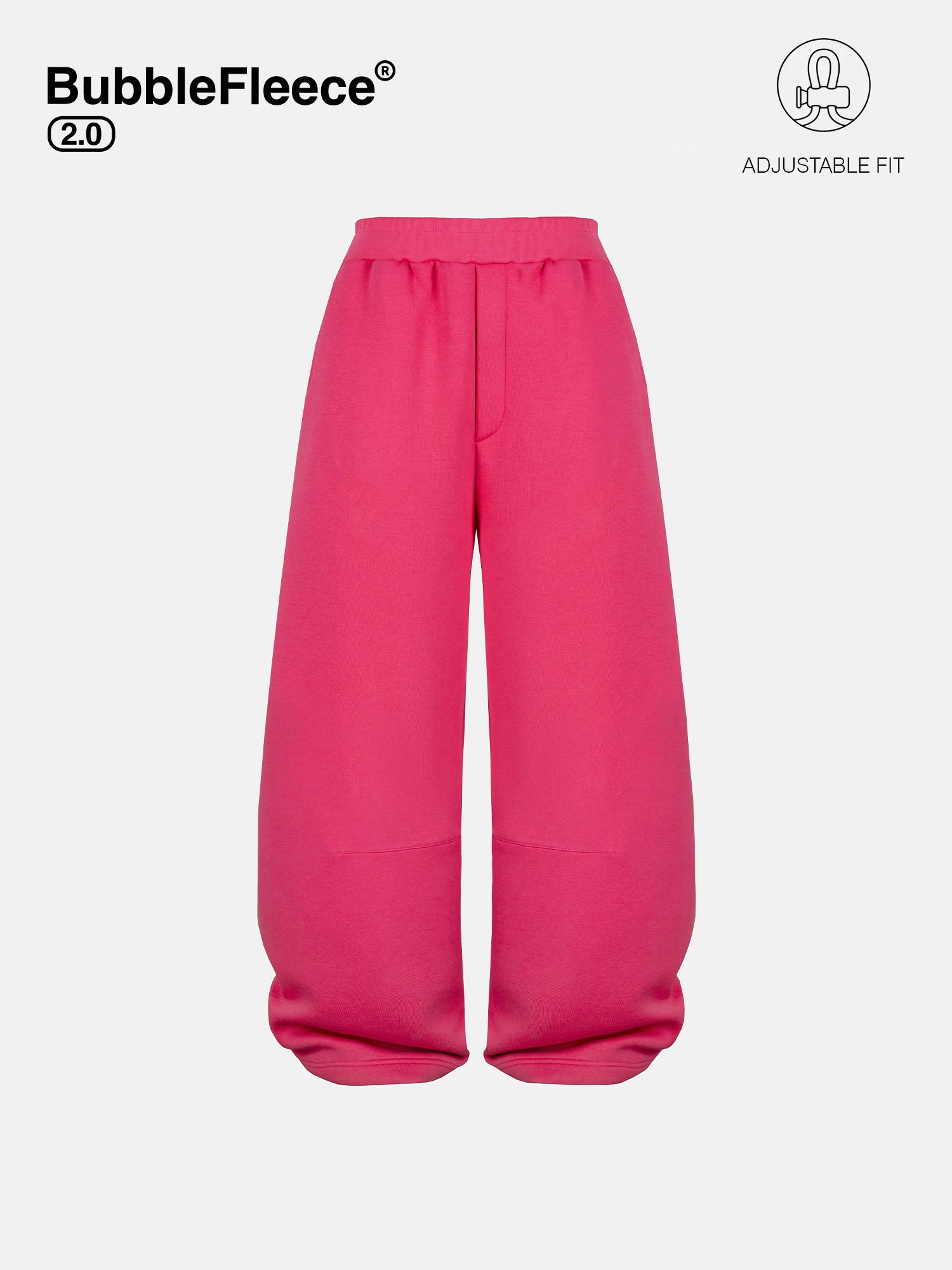 BUBBLE SWEATPANTS - HOT PINK