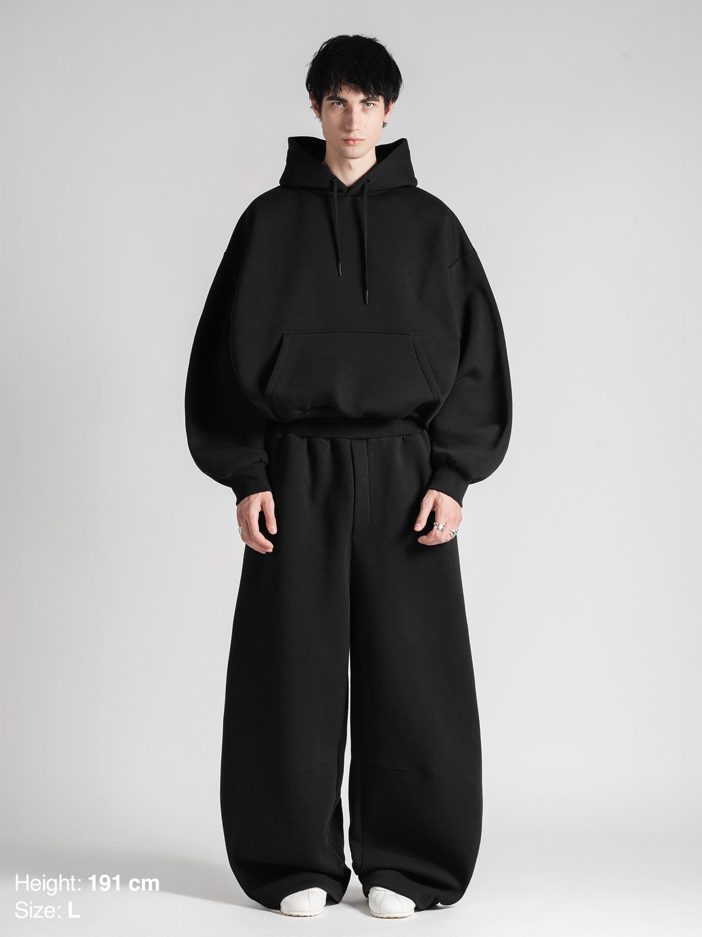 BUBBLE SWEATPANTS - BLACK