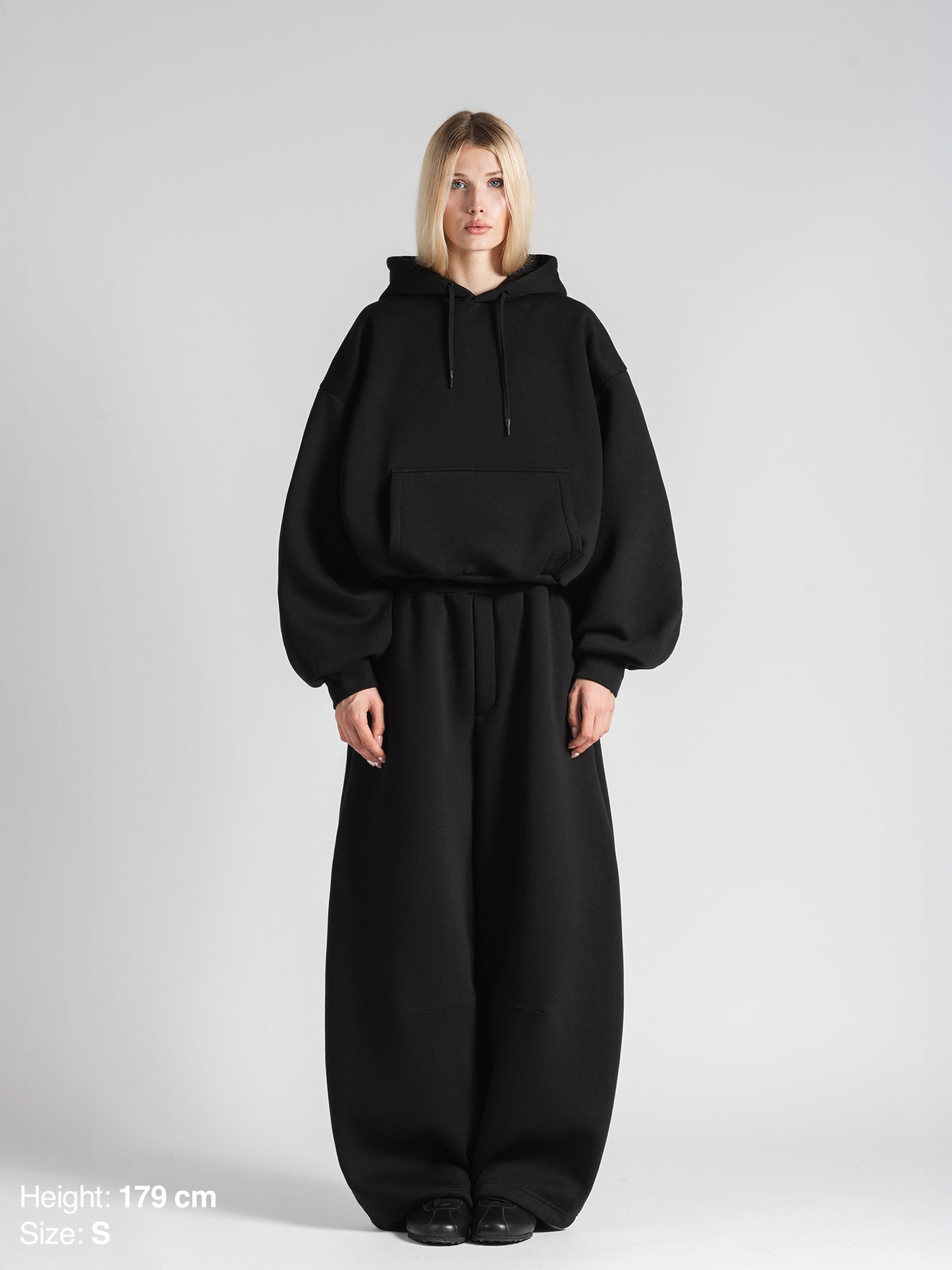 BUBBLE SWEATPANTS - BLACK