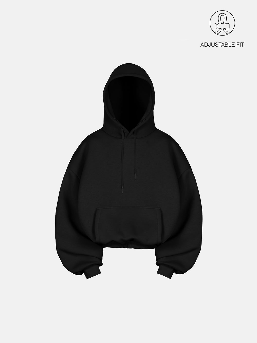 BUBBLE HOODIE - BLACK
