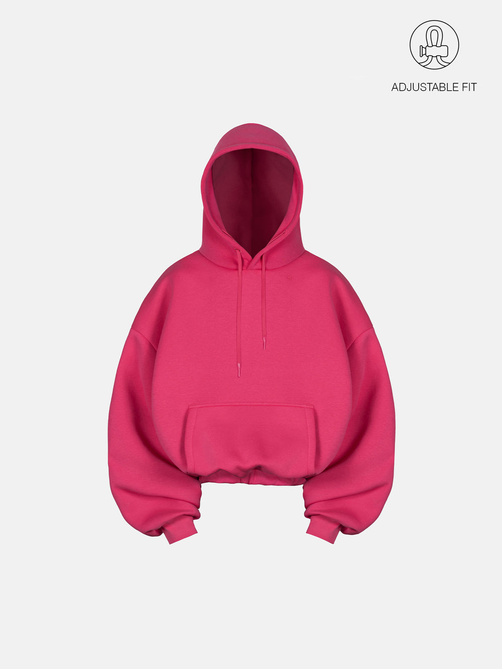 BUBBLE HOODIE - HOT PINK