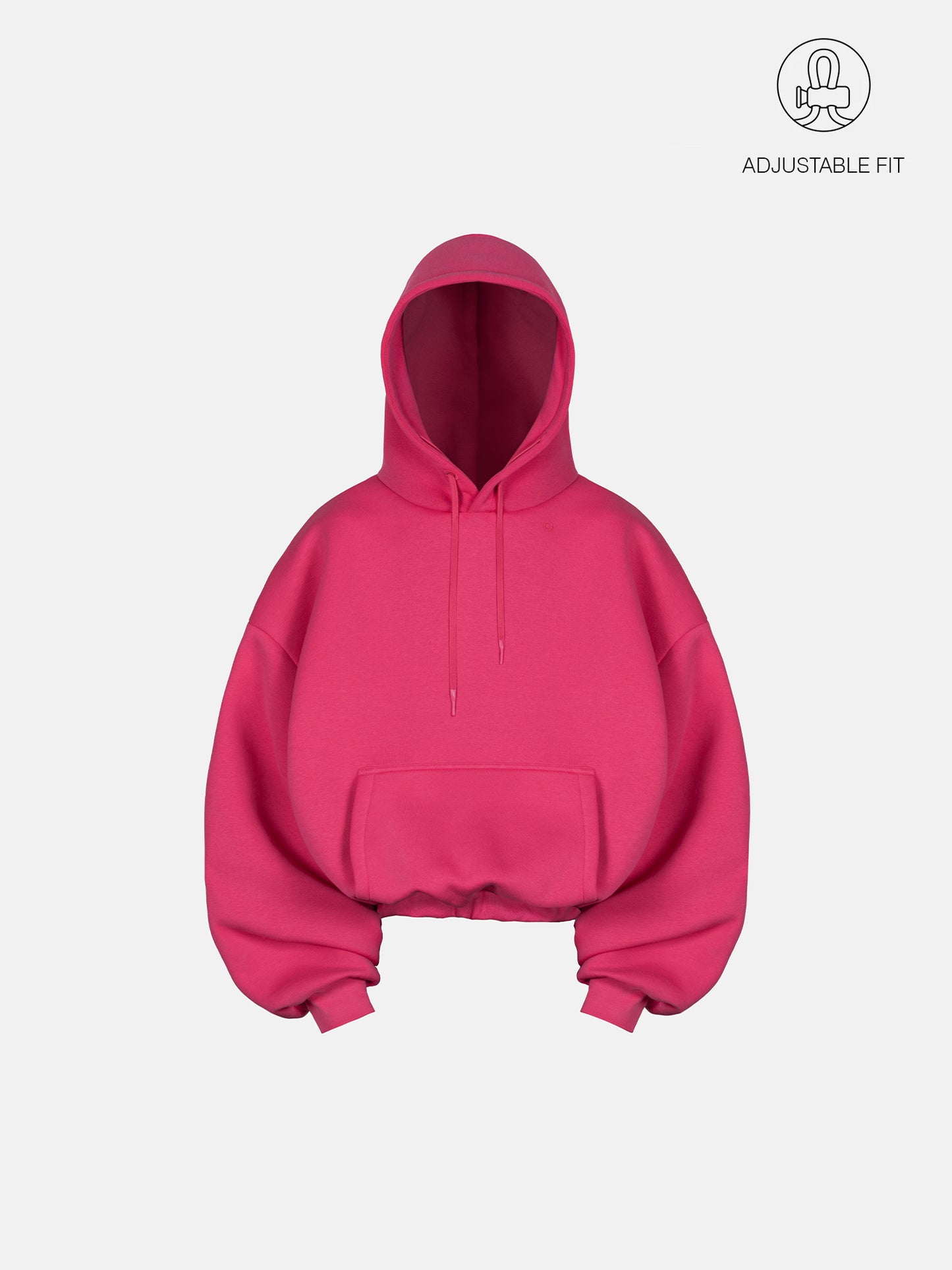 BUBBLE HOODIE - HOT PINK