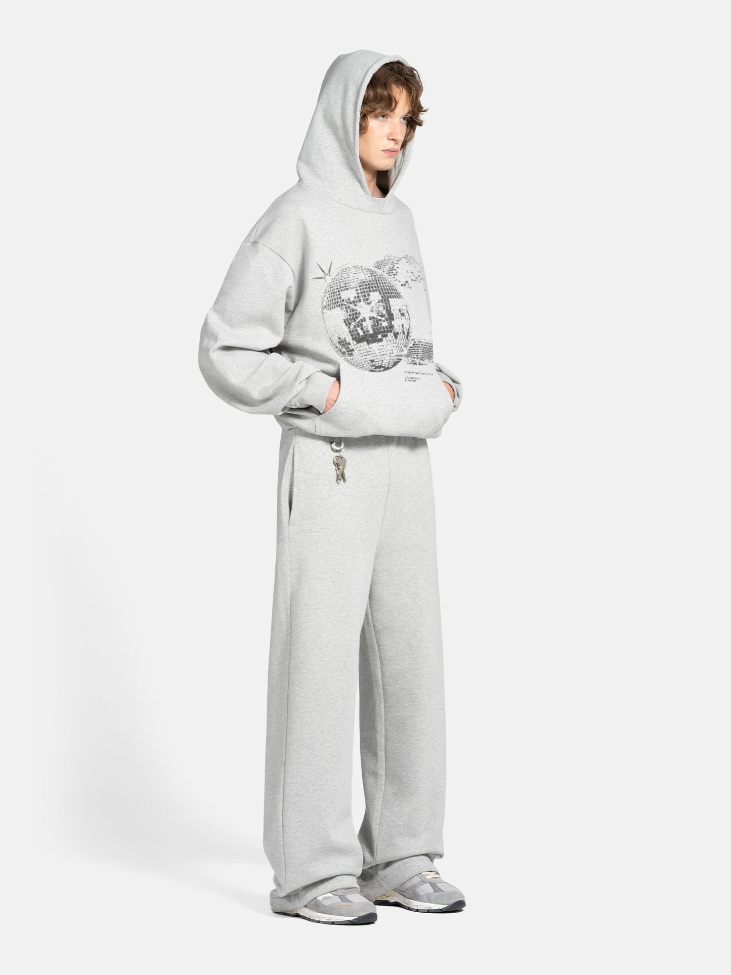 THE DISCO HOODIE - GRAU