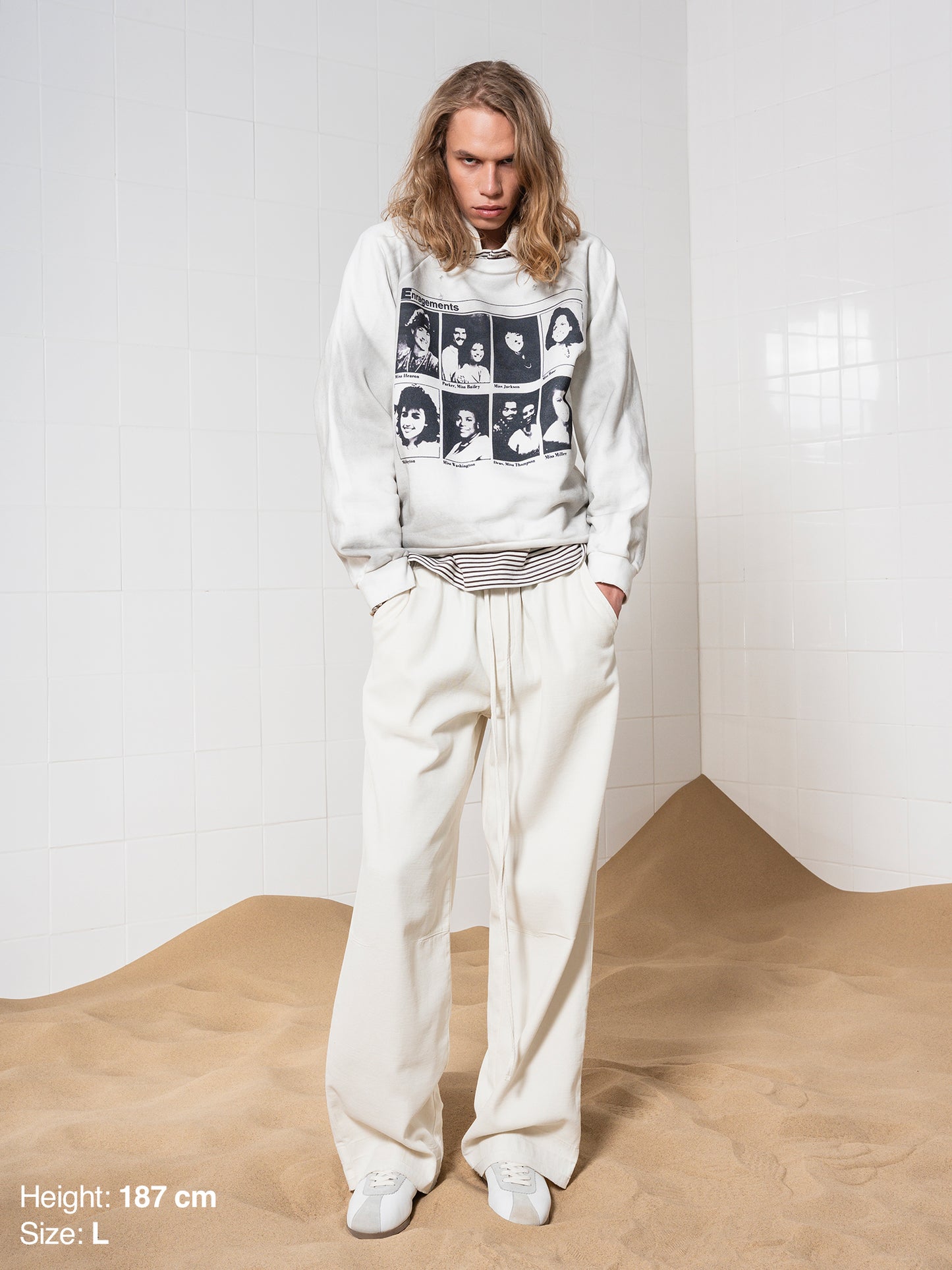 VINTAGE CREWNECK - DIRTY WHITE ENRAGEMENTS