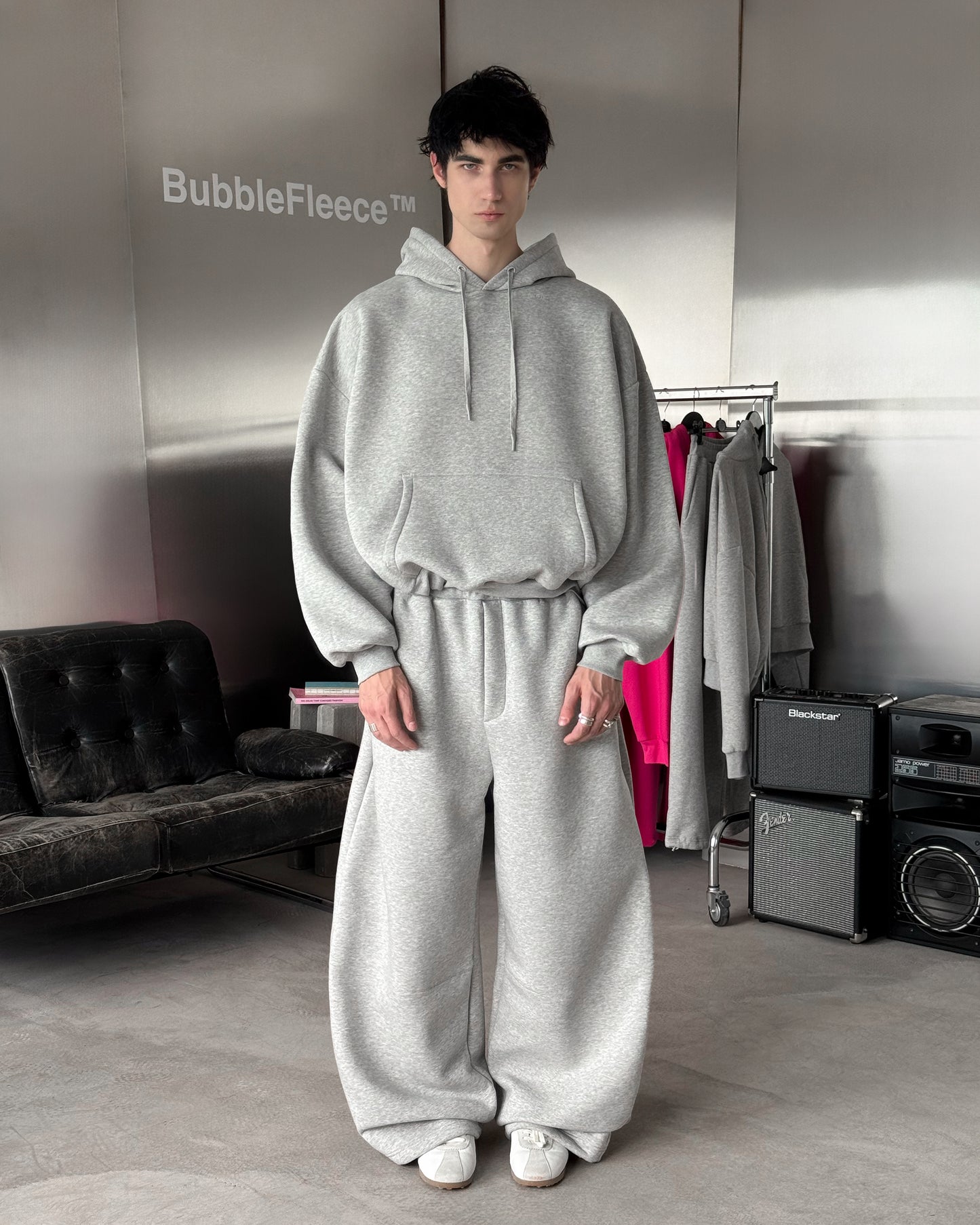 BUBBLE SWEATPANTS - GRAY