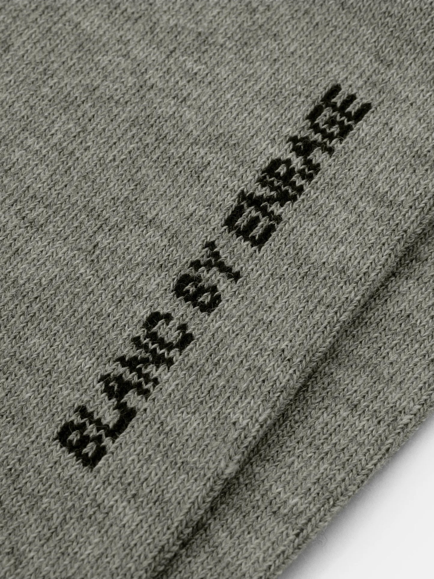 BLANC GRAU HOHE GERIPPTE SOCKEN