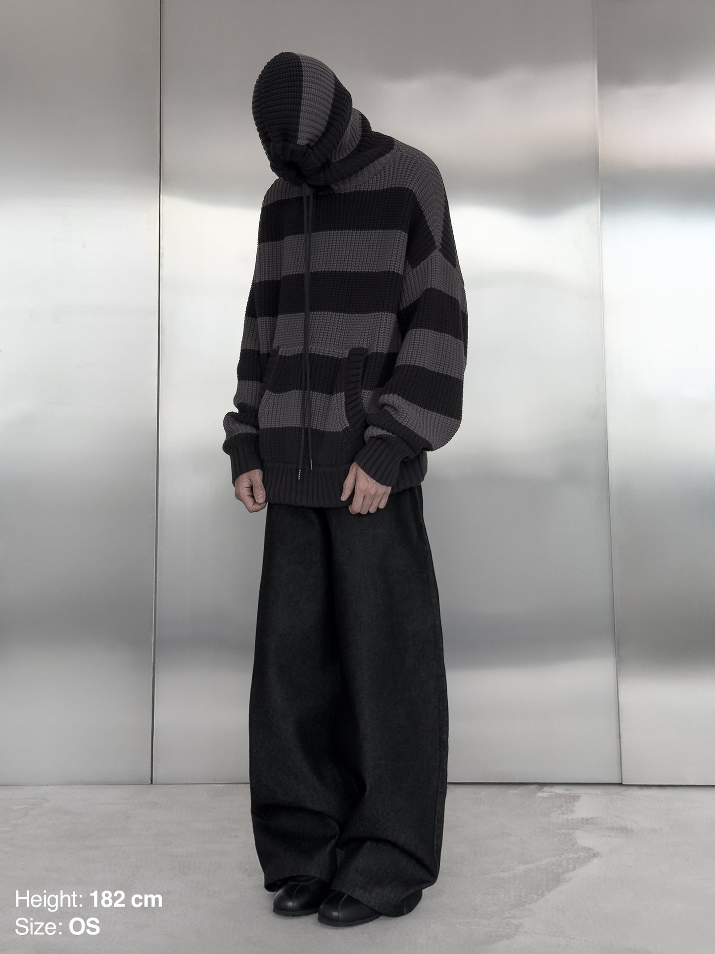 SWEATER HOODIE - STRIPED