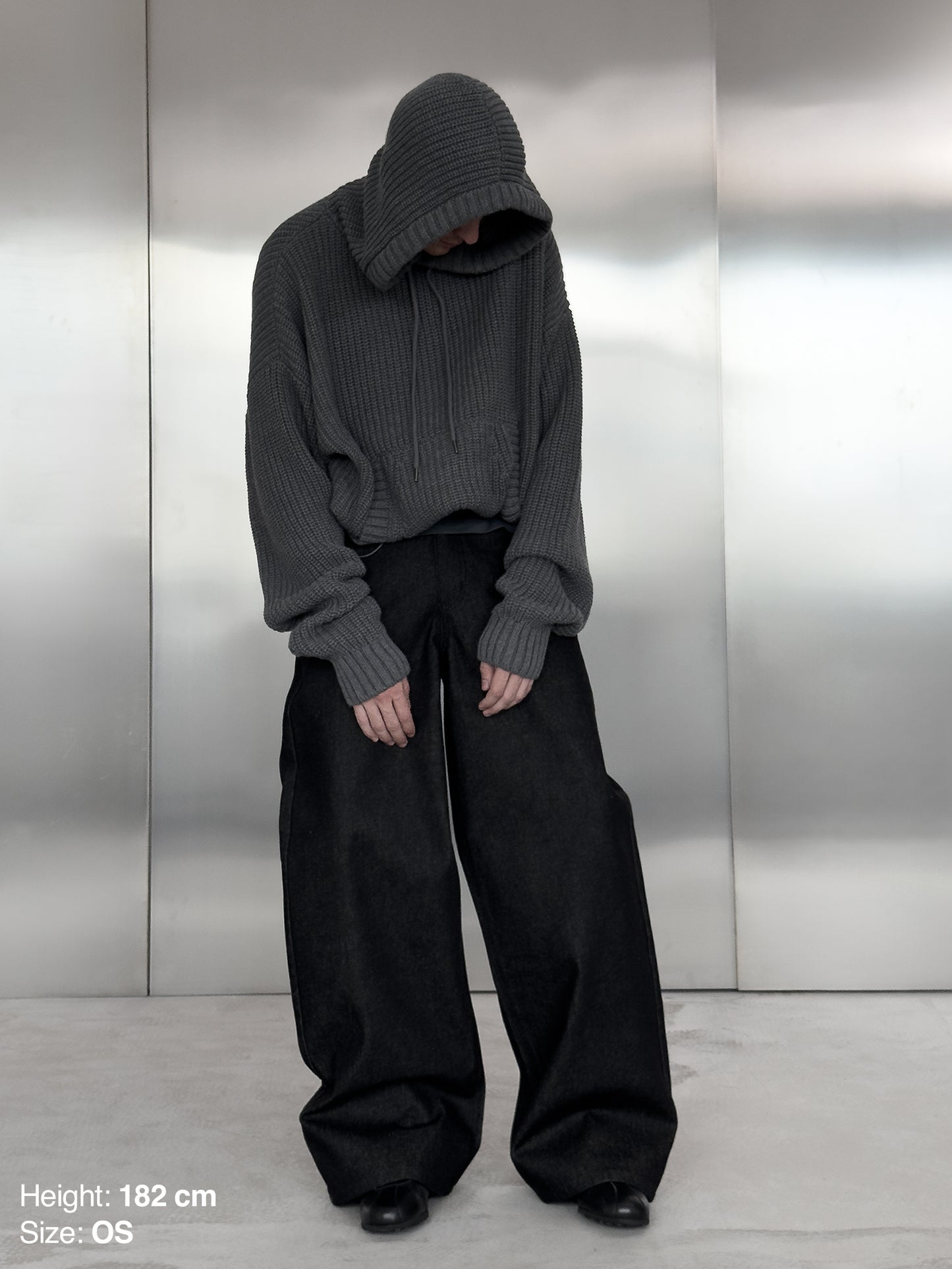 SWEATER HOODIE - GRAY