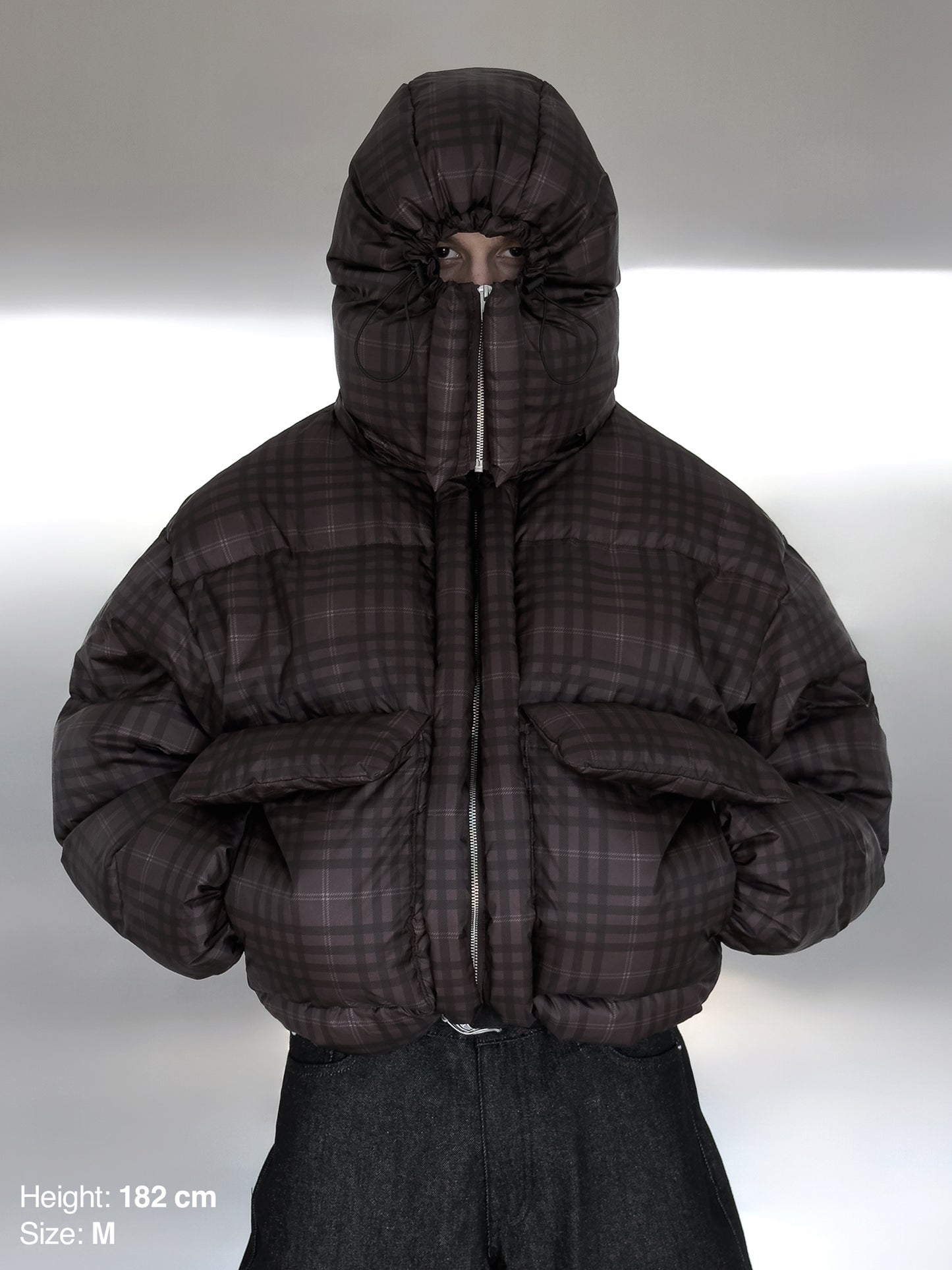 PUFFY JACKET - TARTAN