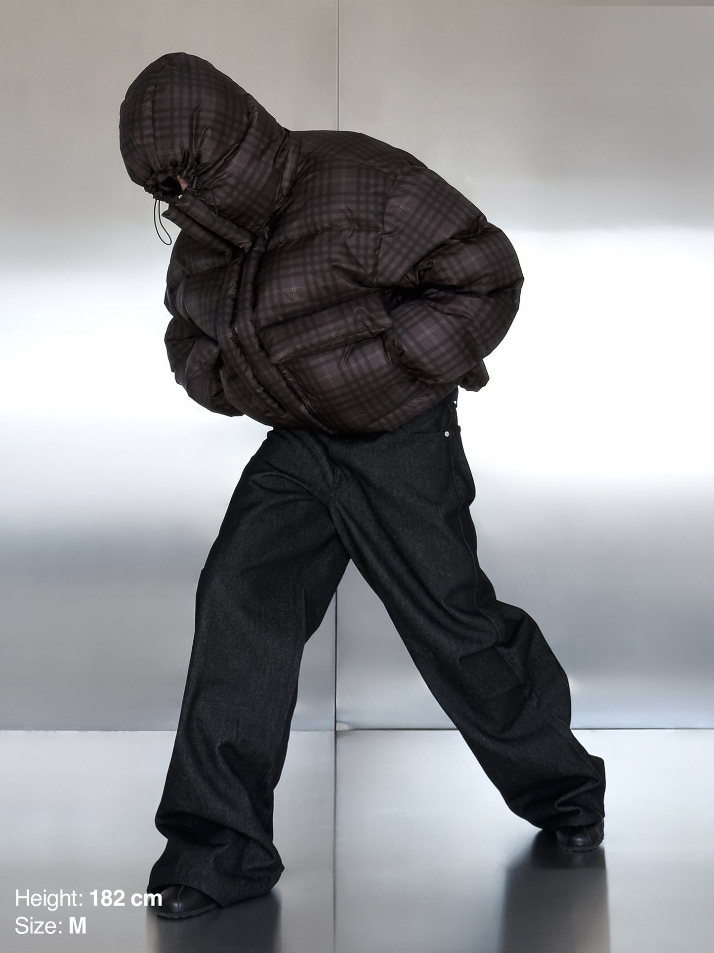 PUFFY JACKET - TARTAN