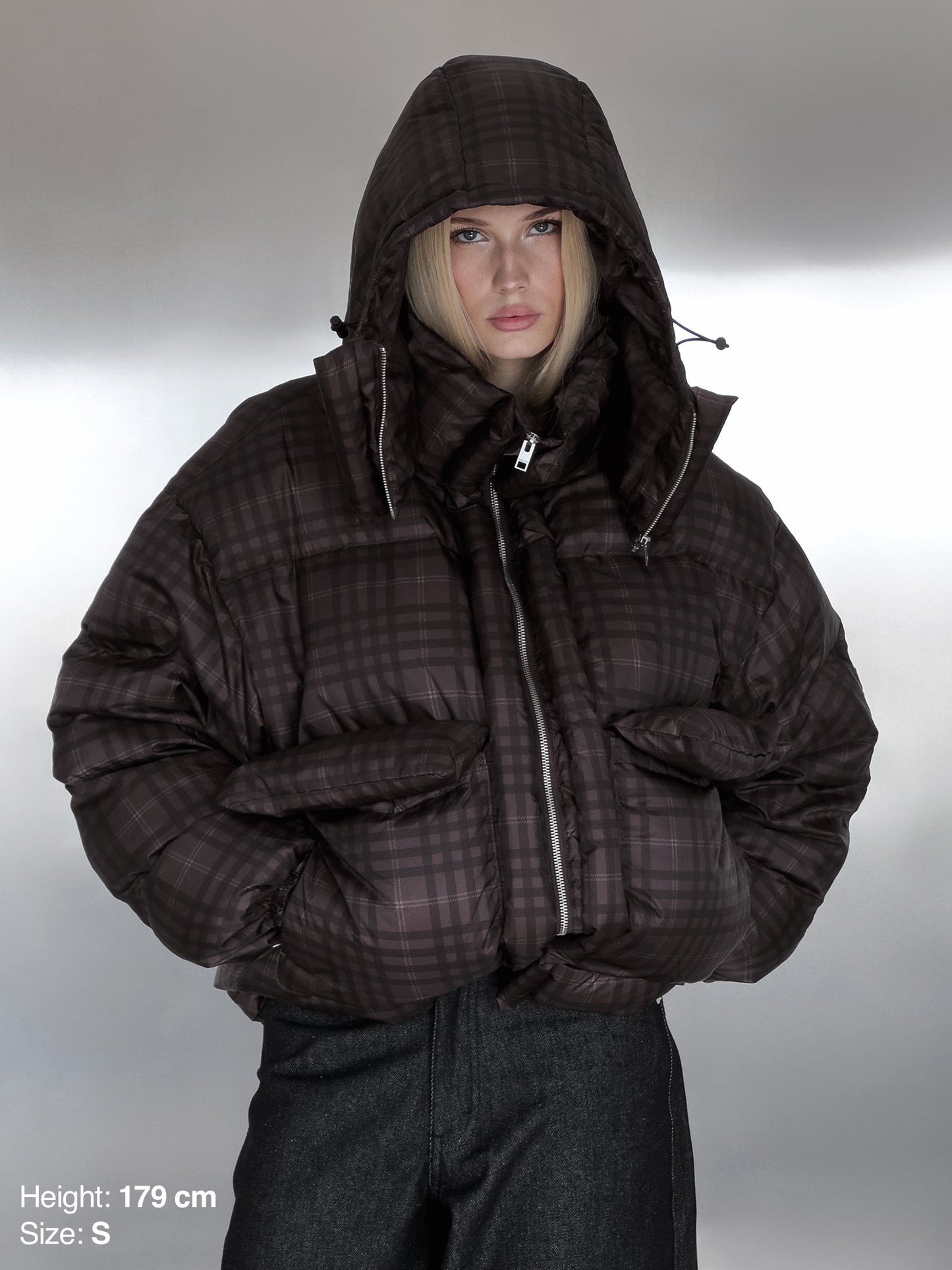 PUFFY JACKET - TARTAN