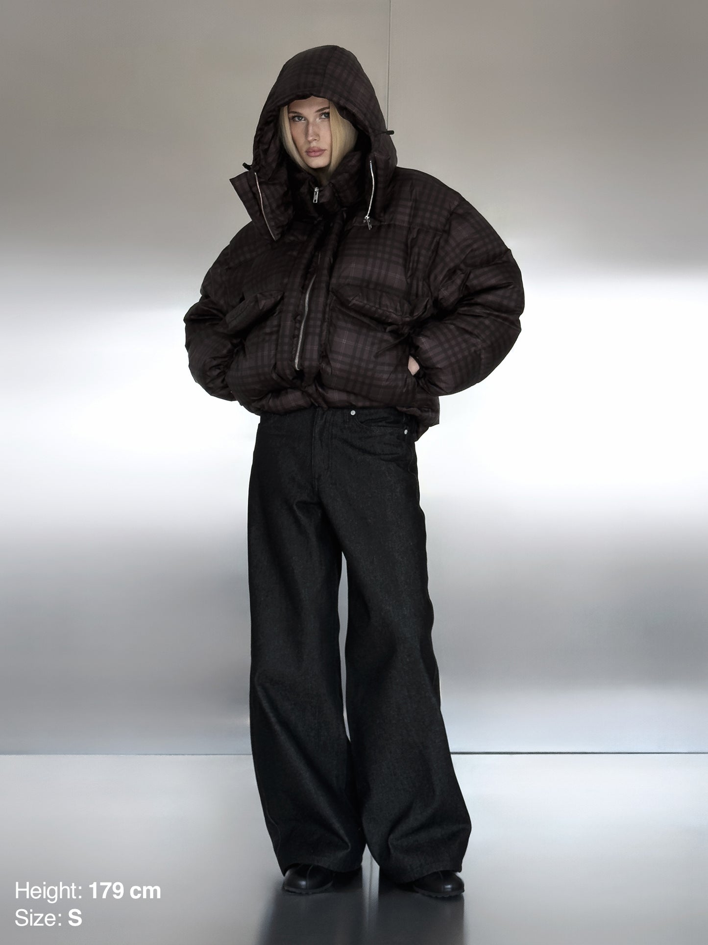 PUFFY JACKET - TARTAN