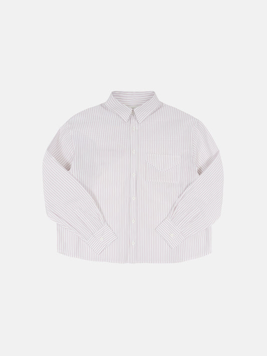 STREIFIGES LEDER SHIRT