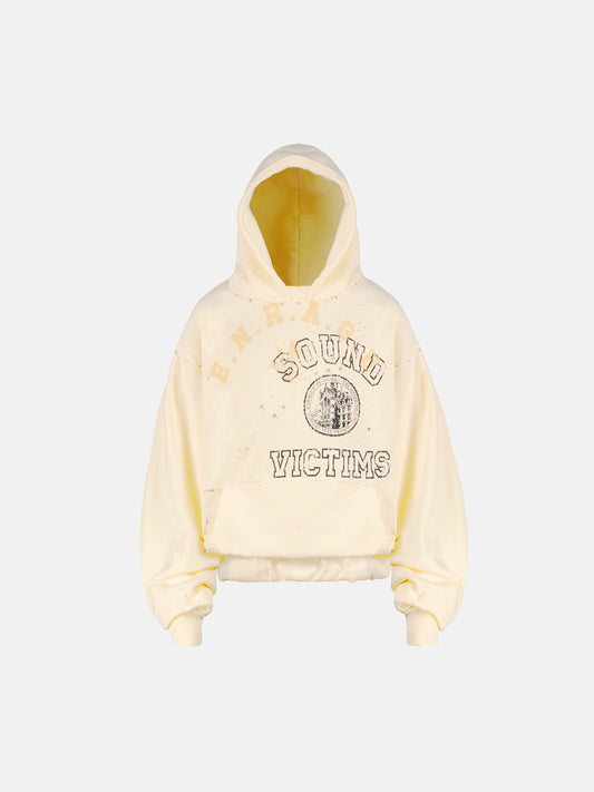 THE SOUND VICTIMS HOODIE - VINTAGE GELB
