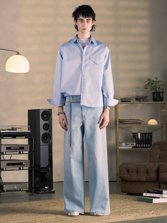 BLAU LETTER SHIRT