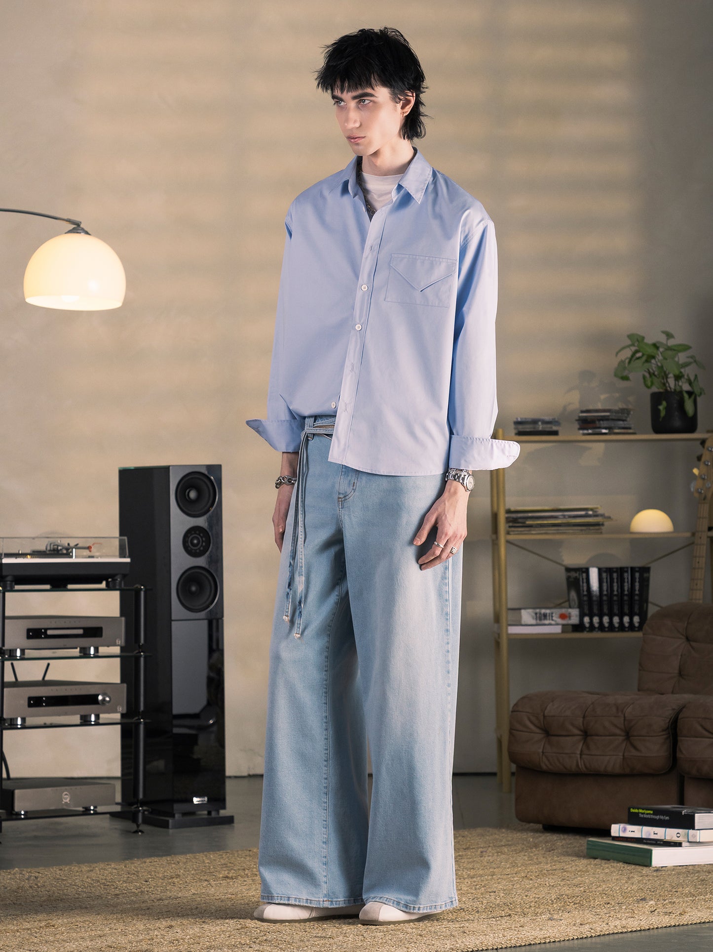 BLAU LETTER SHIRT