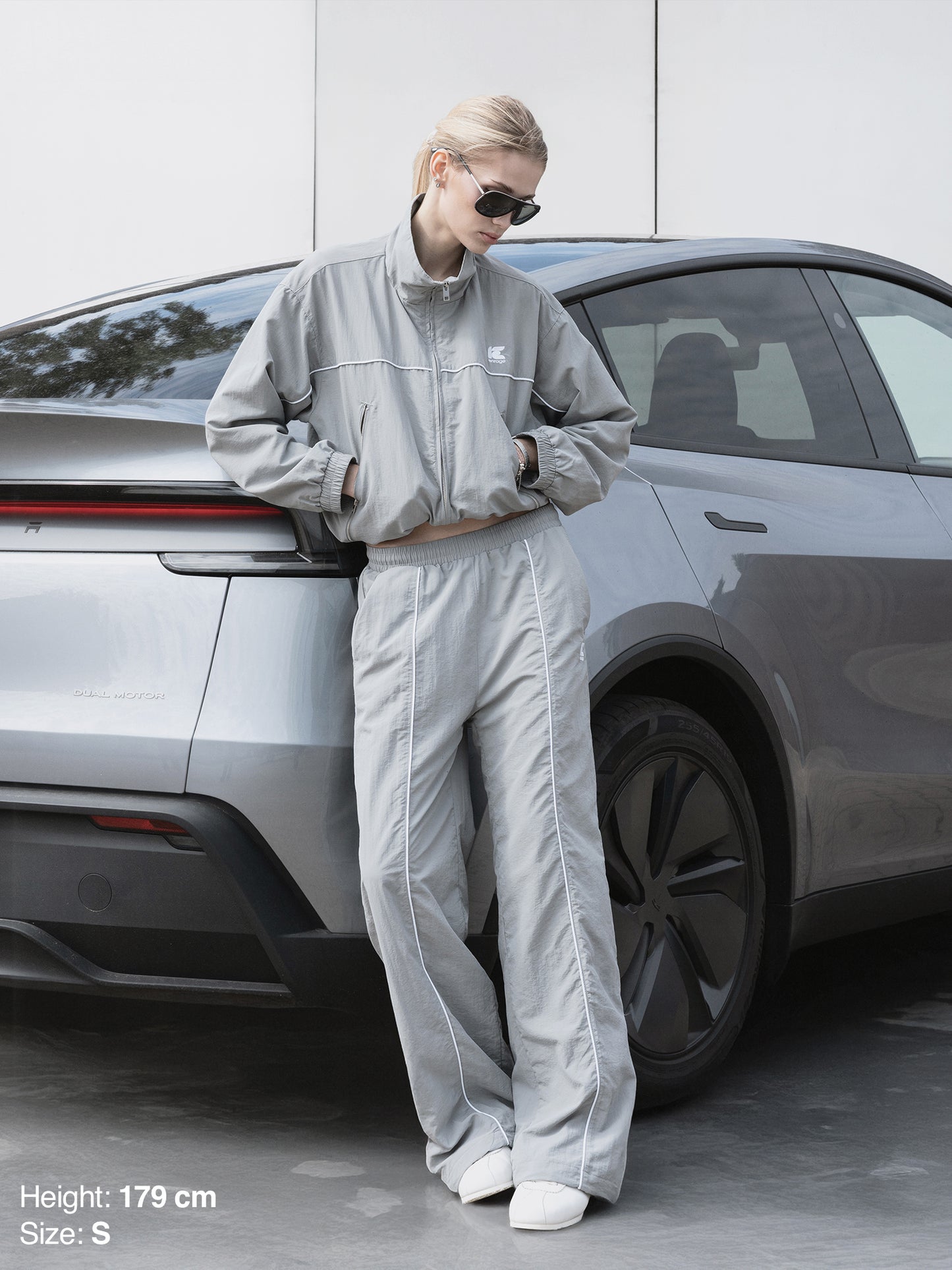 TRACKSUIT JACKET - GRAY