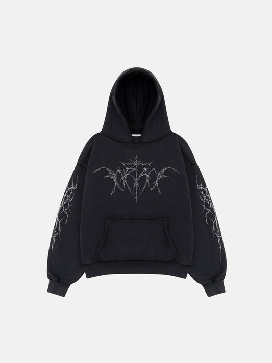 TRIBAL HOODIE - VINTAGE SCHWARZ