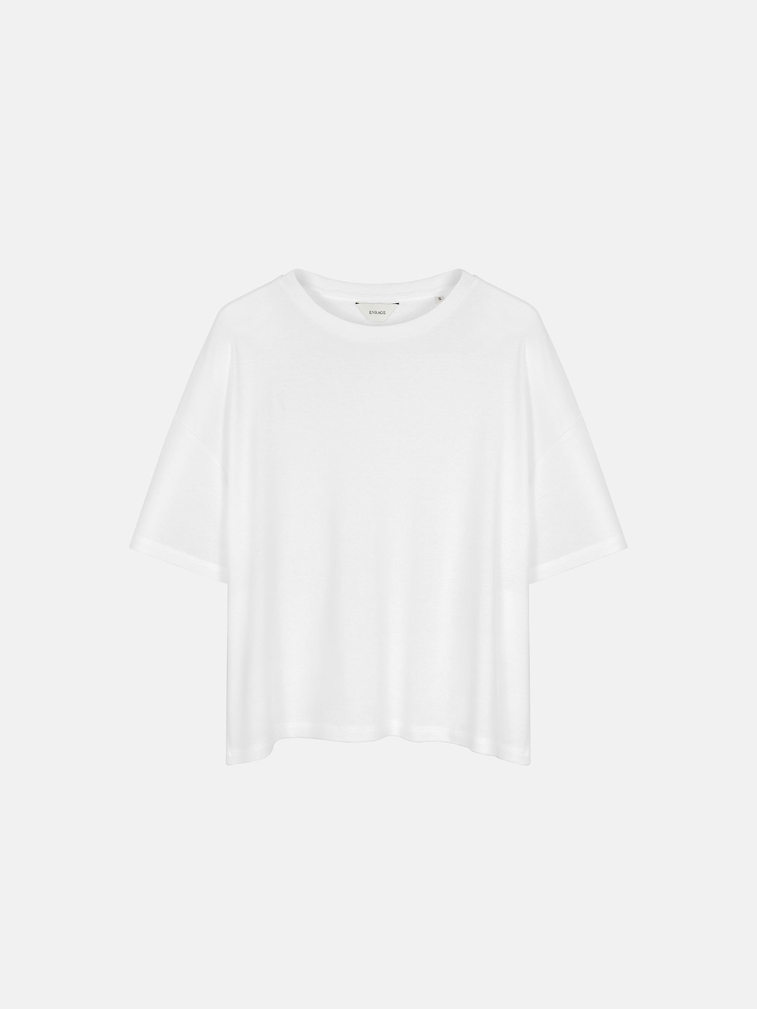 RIB BAGGY TEE - WHITE