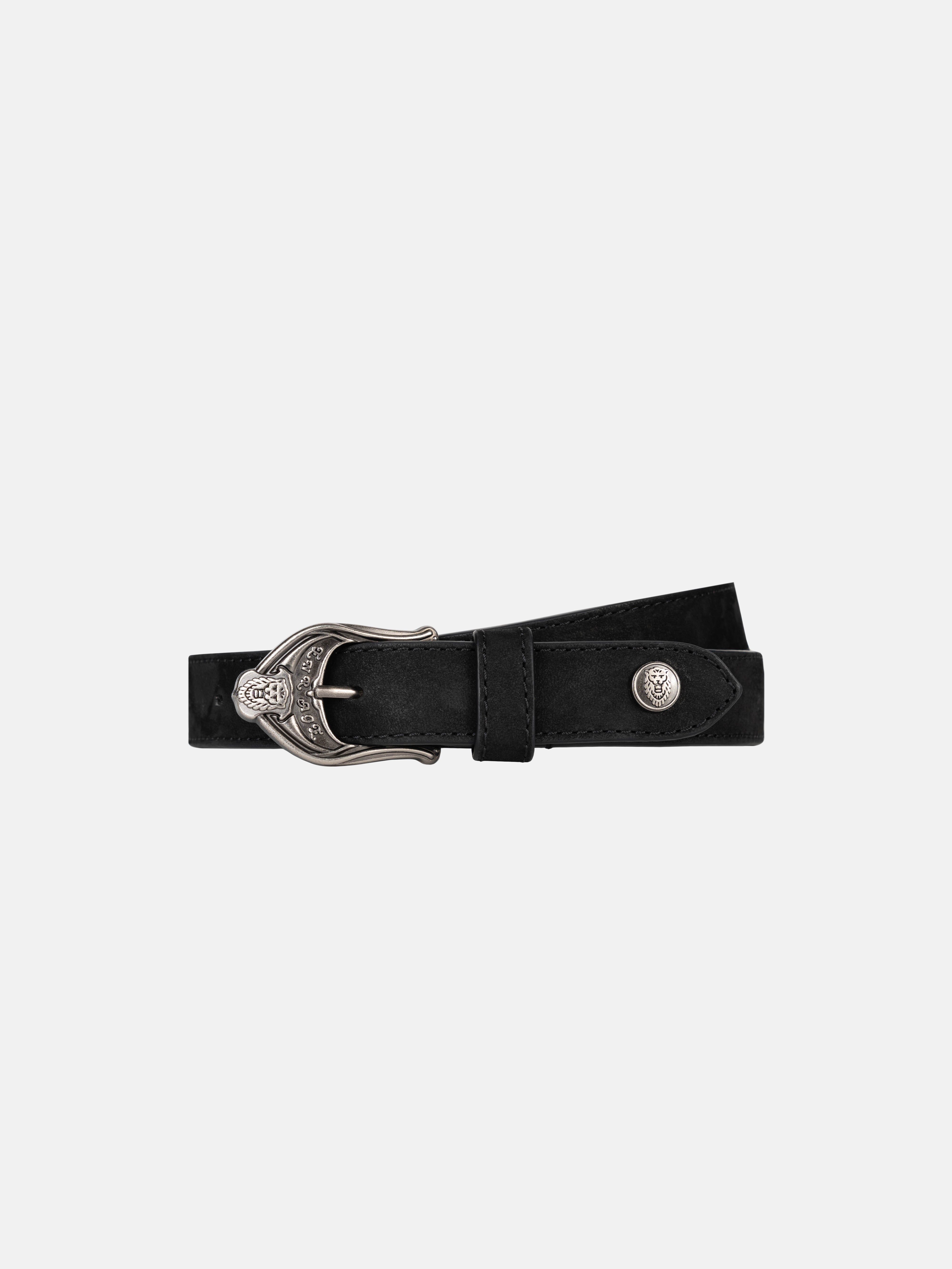 LEATHER BELT - BLACK