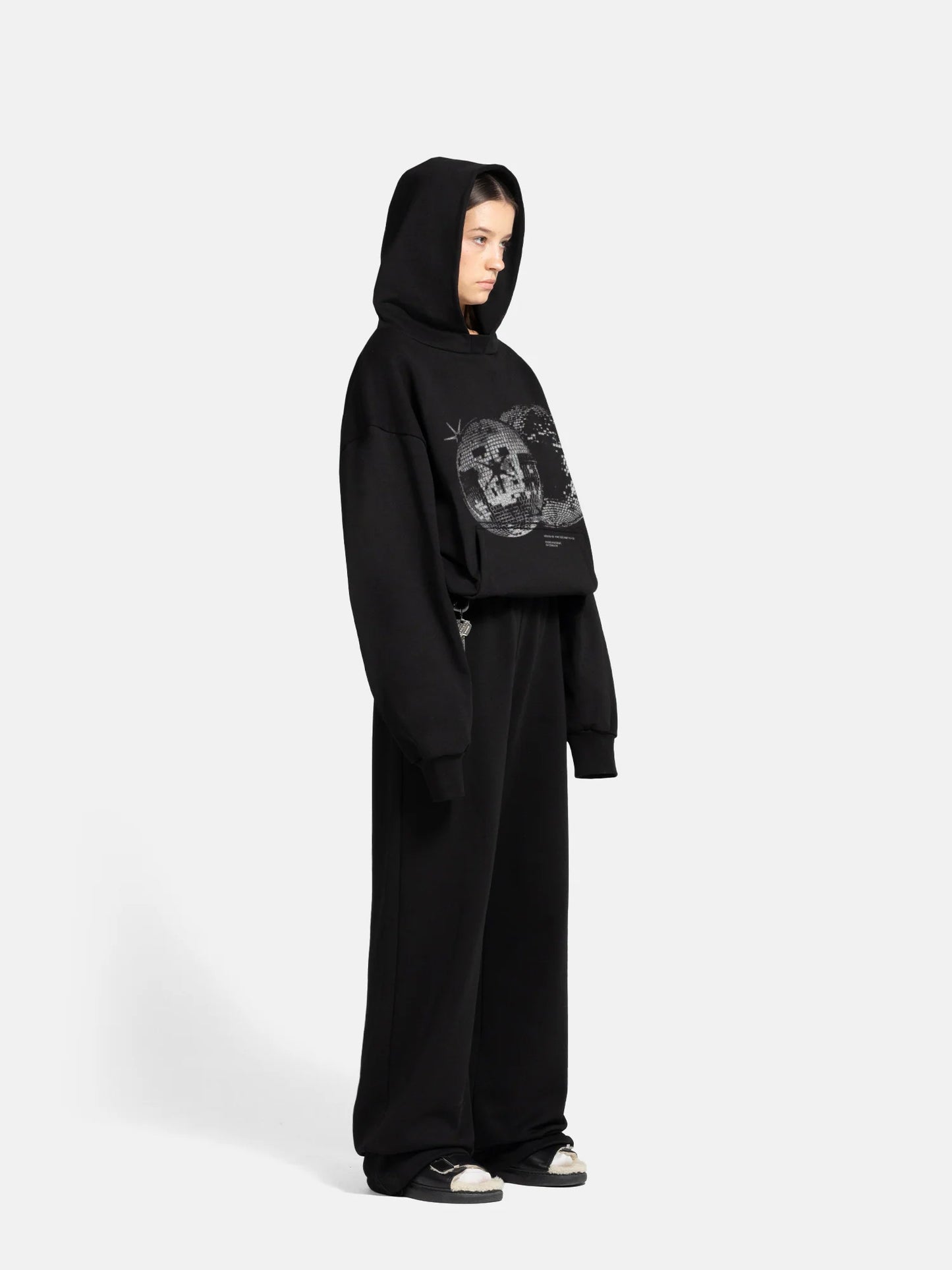 THE DISCO HOODIE - SCHWARZ