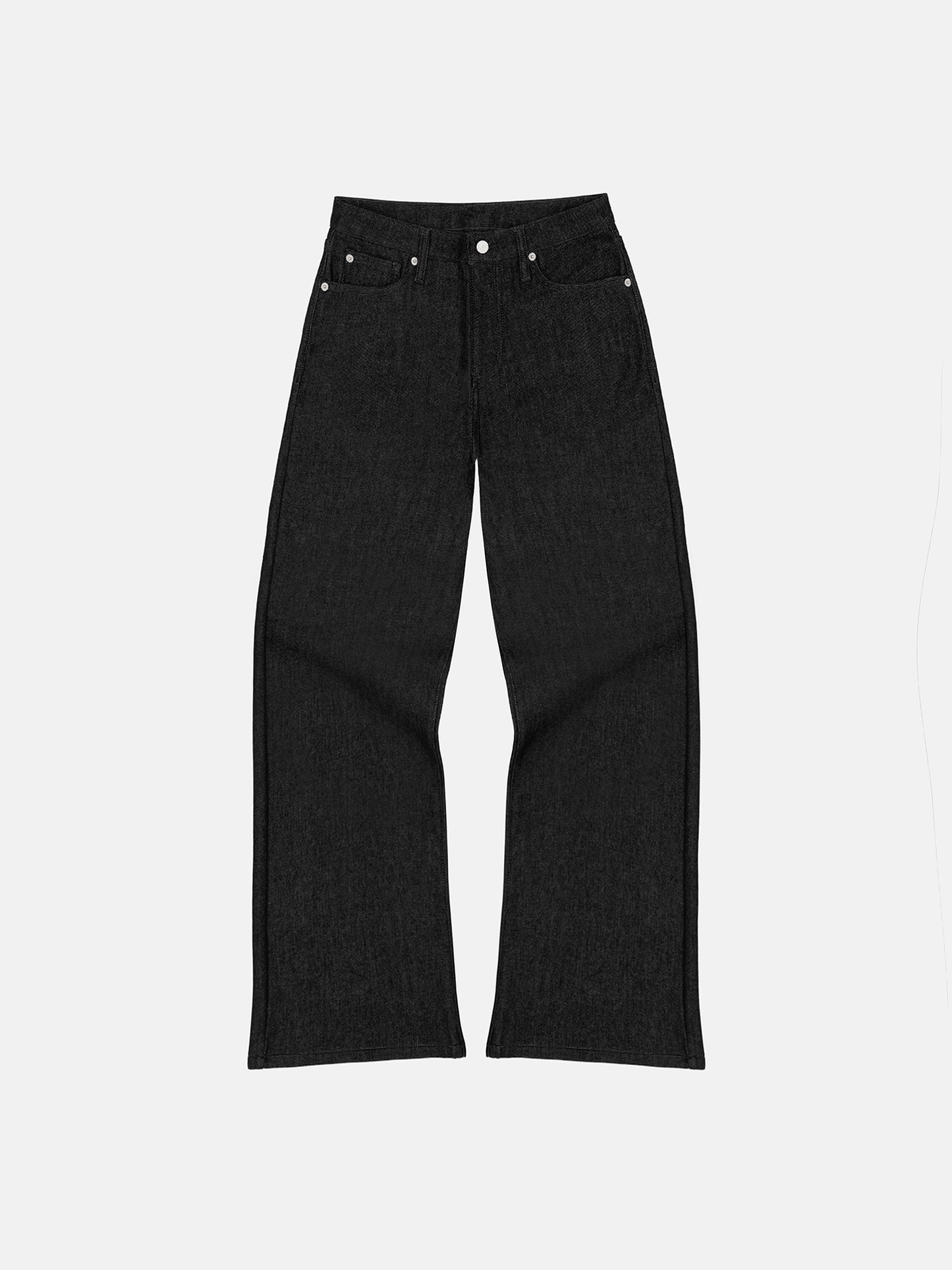 BOOTCUT JEANS - BLACK RAW DENIM