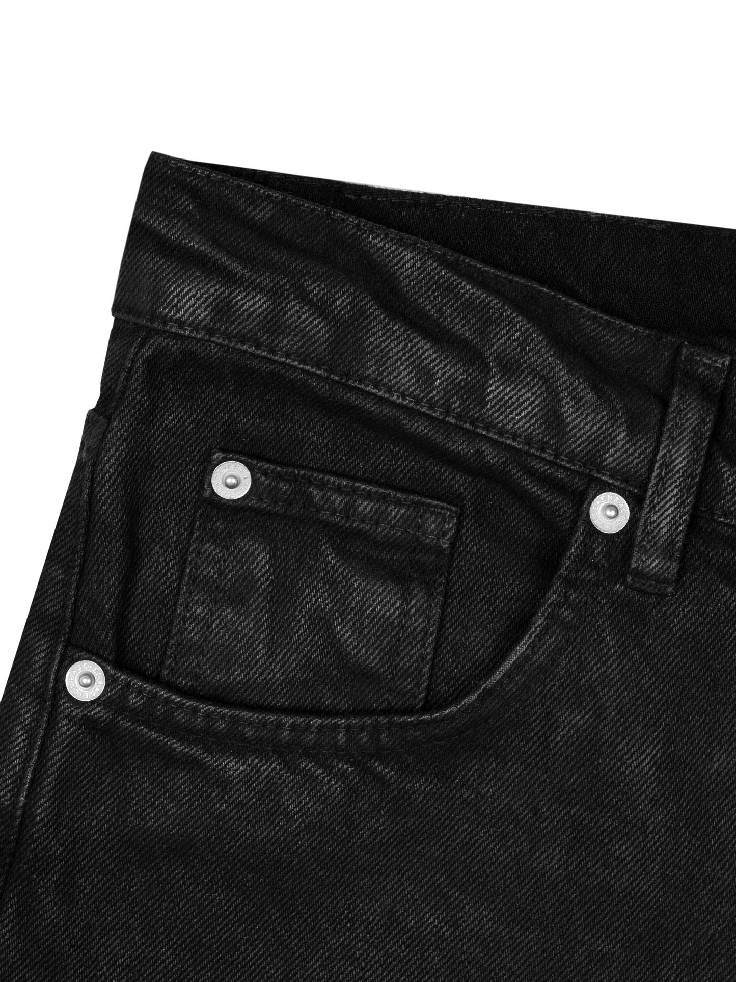 BOOTCUT JEANS - WAXED BLACK