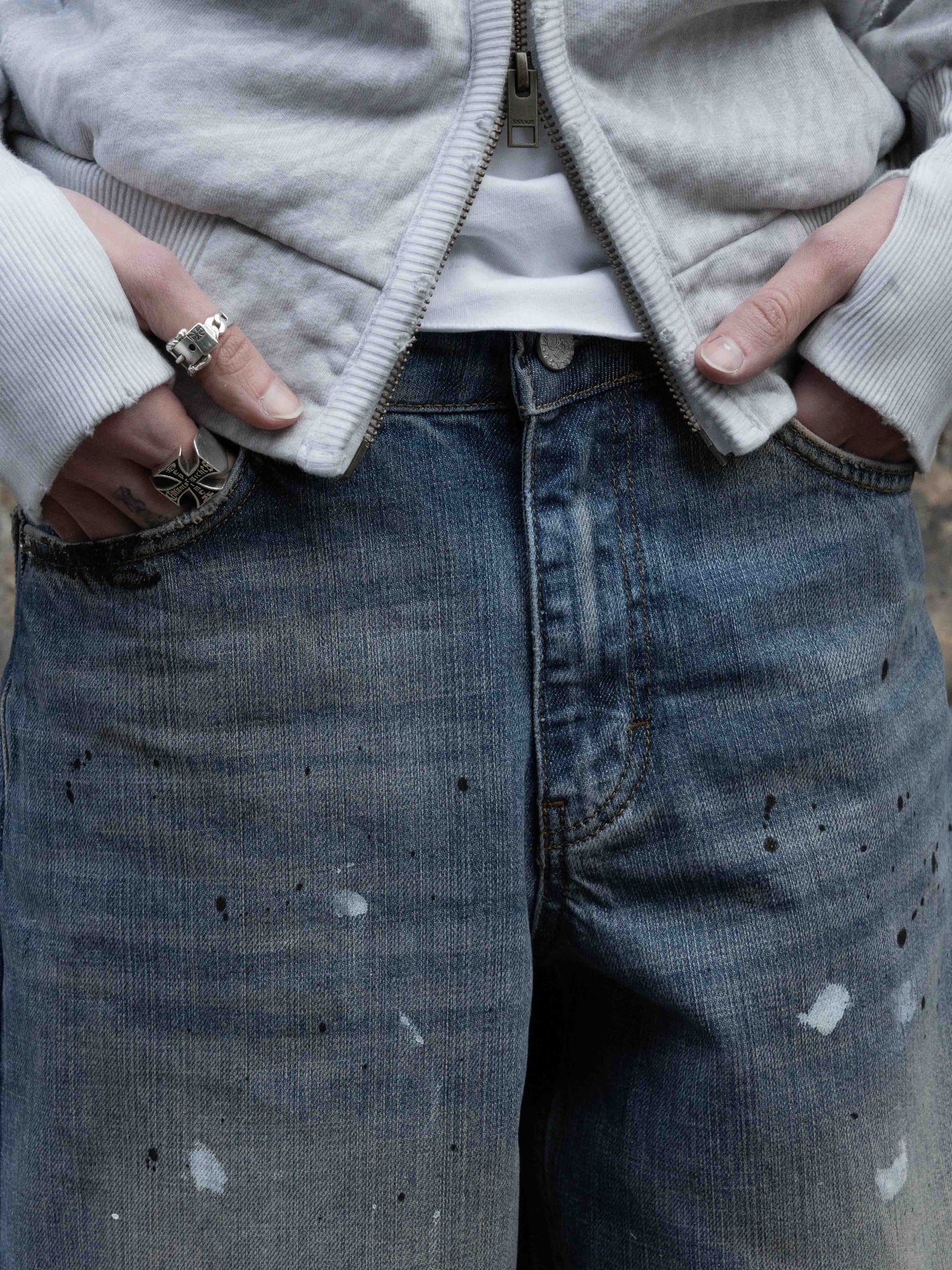 BOWSTONS JEANS - BLUE PAINTER