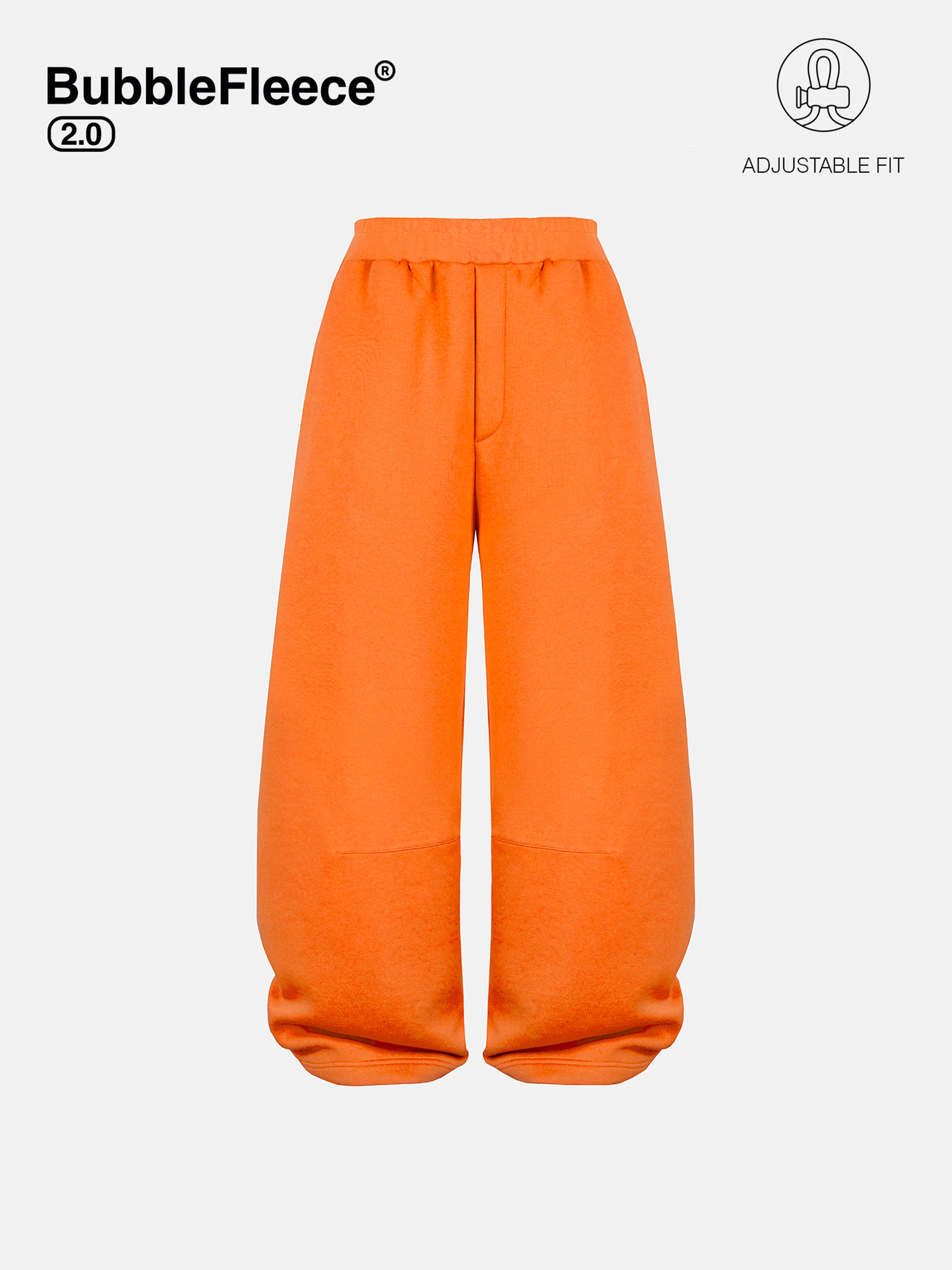 BUBBLE SWEATPANTS - ORANGE