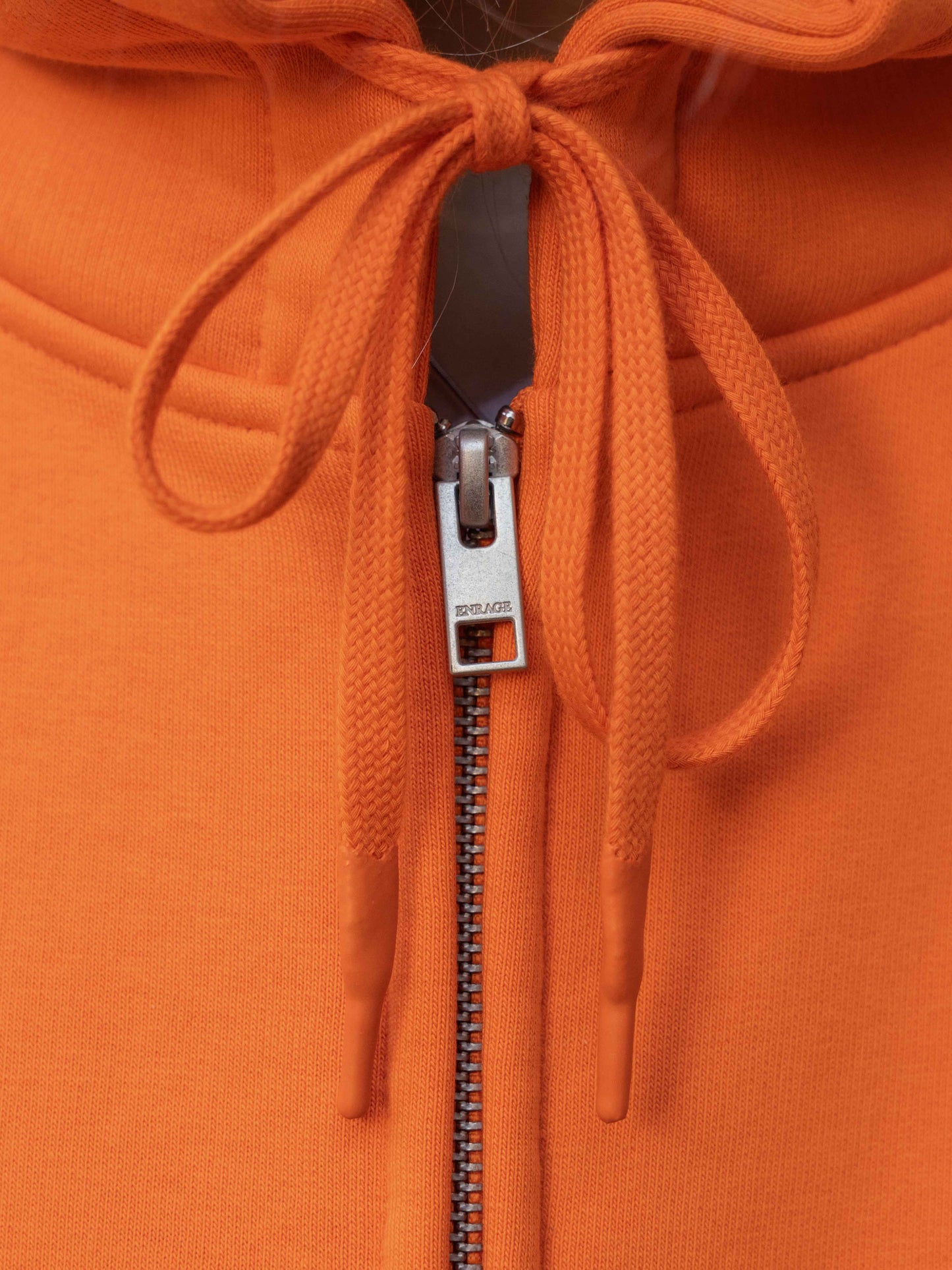 BUBBLE ZIP HOODIE - ORANGE