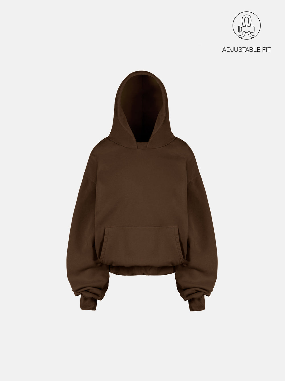 THE BLANC HOODIE - BRAUN