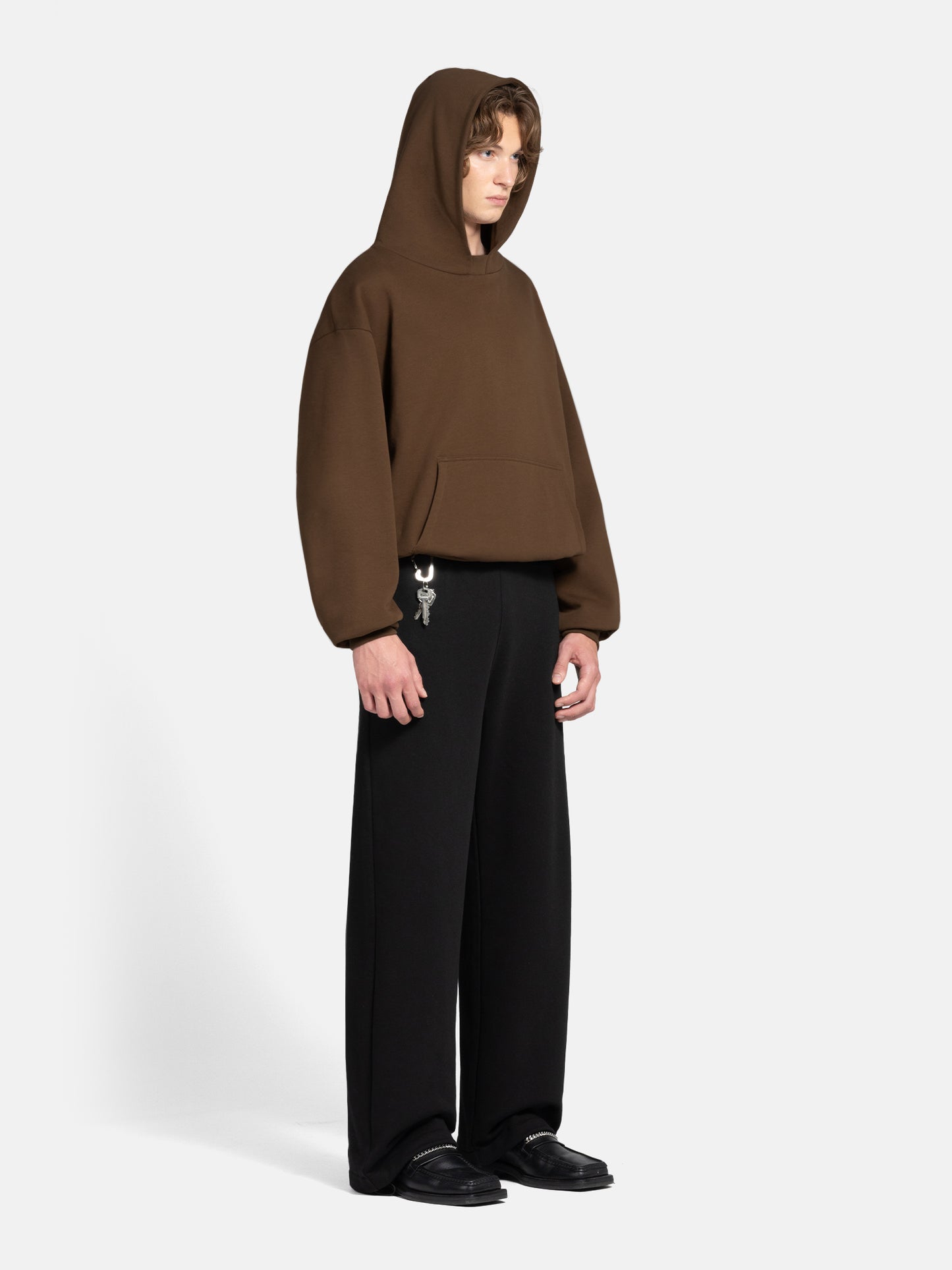 THE BLANC HOODIE - BRAUN