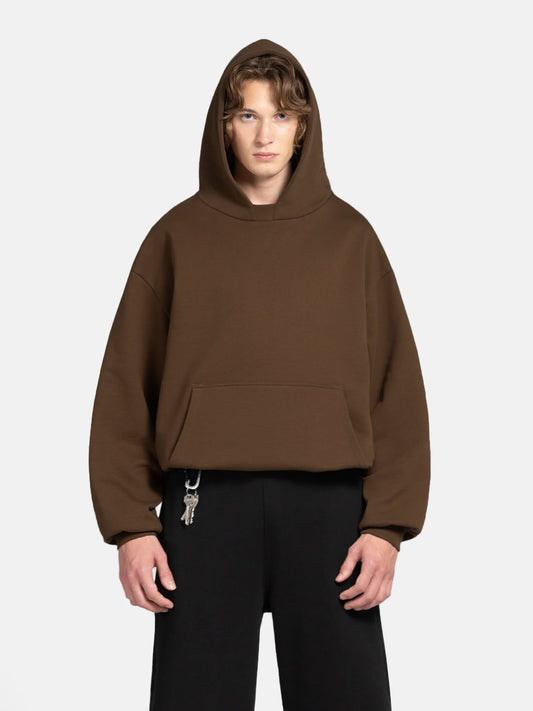 THE BLANC HOODIE - BRAUN