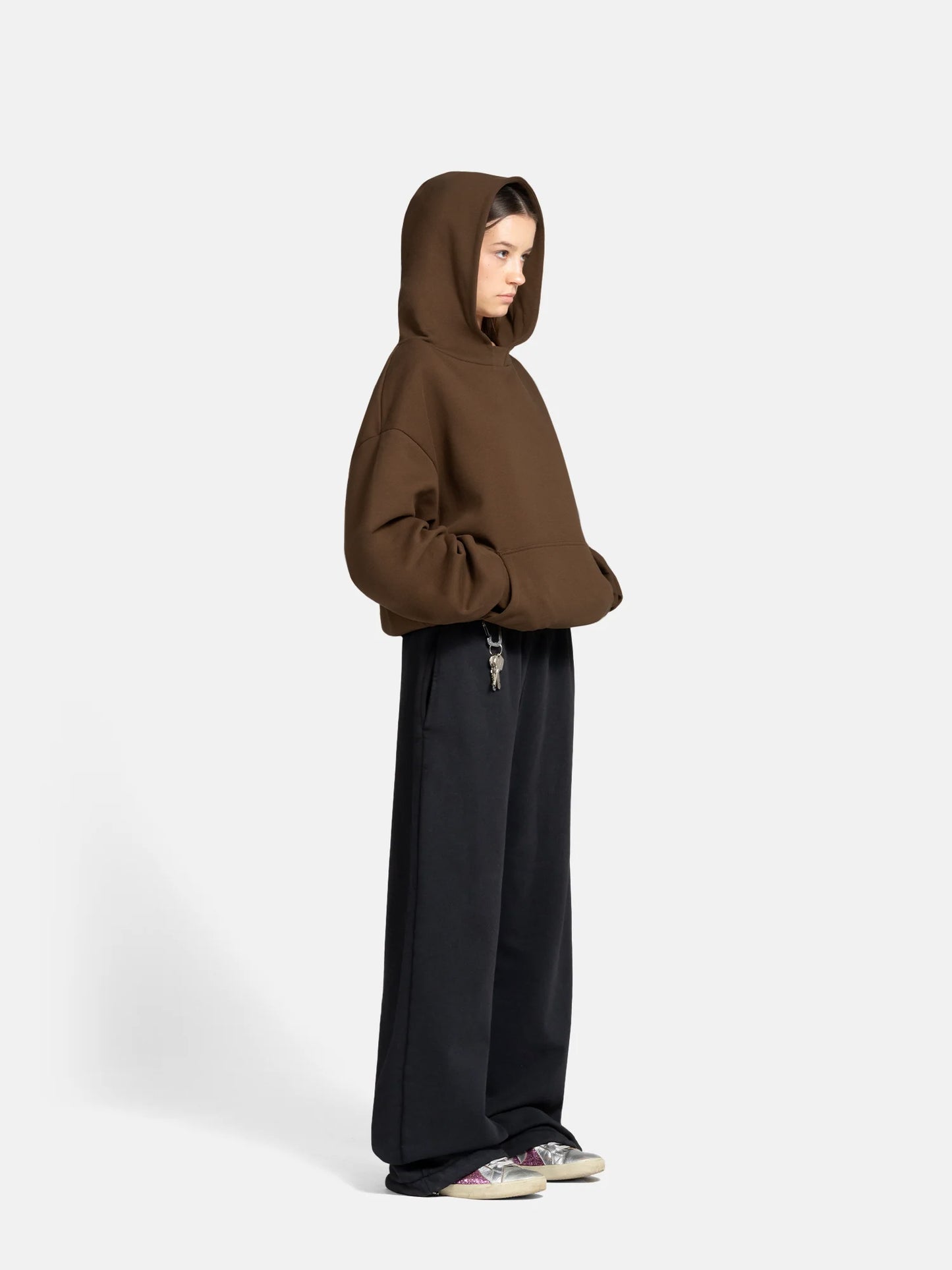 THE BLANC HOODIE - BRAUN