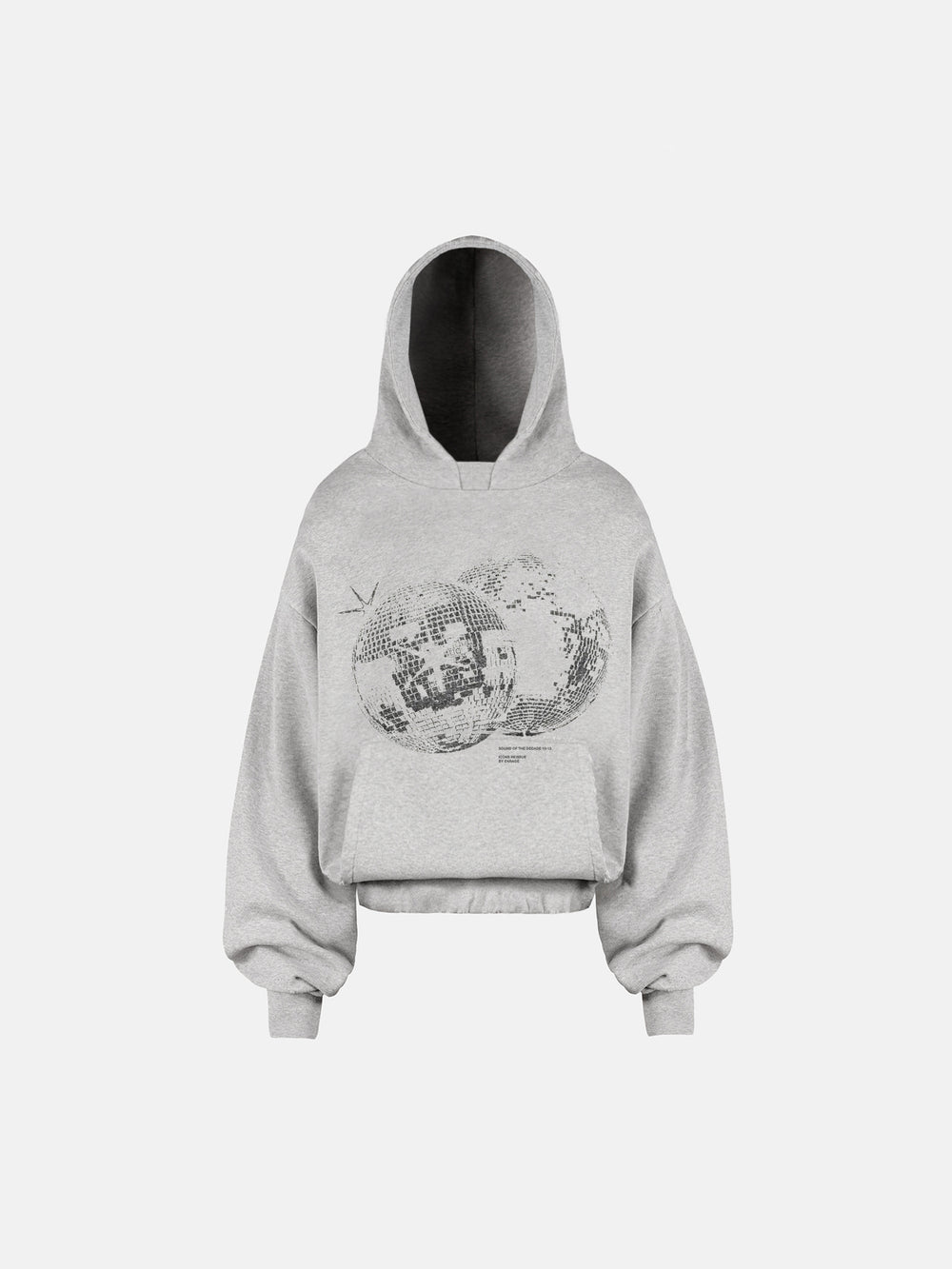 THE DISCO HOODIE - GRAU
