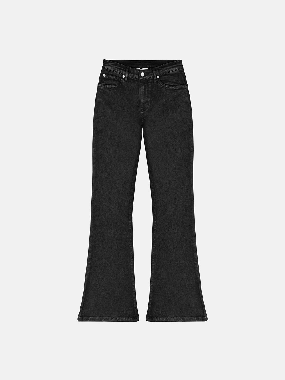 FLARED JEANS - WAXED BLACK