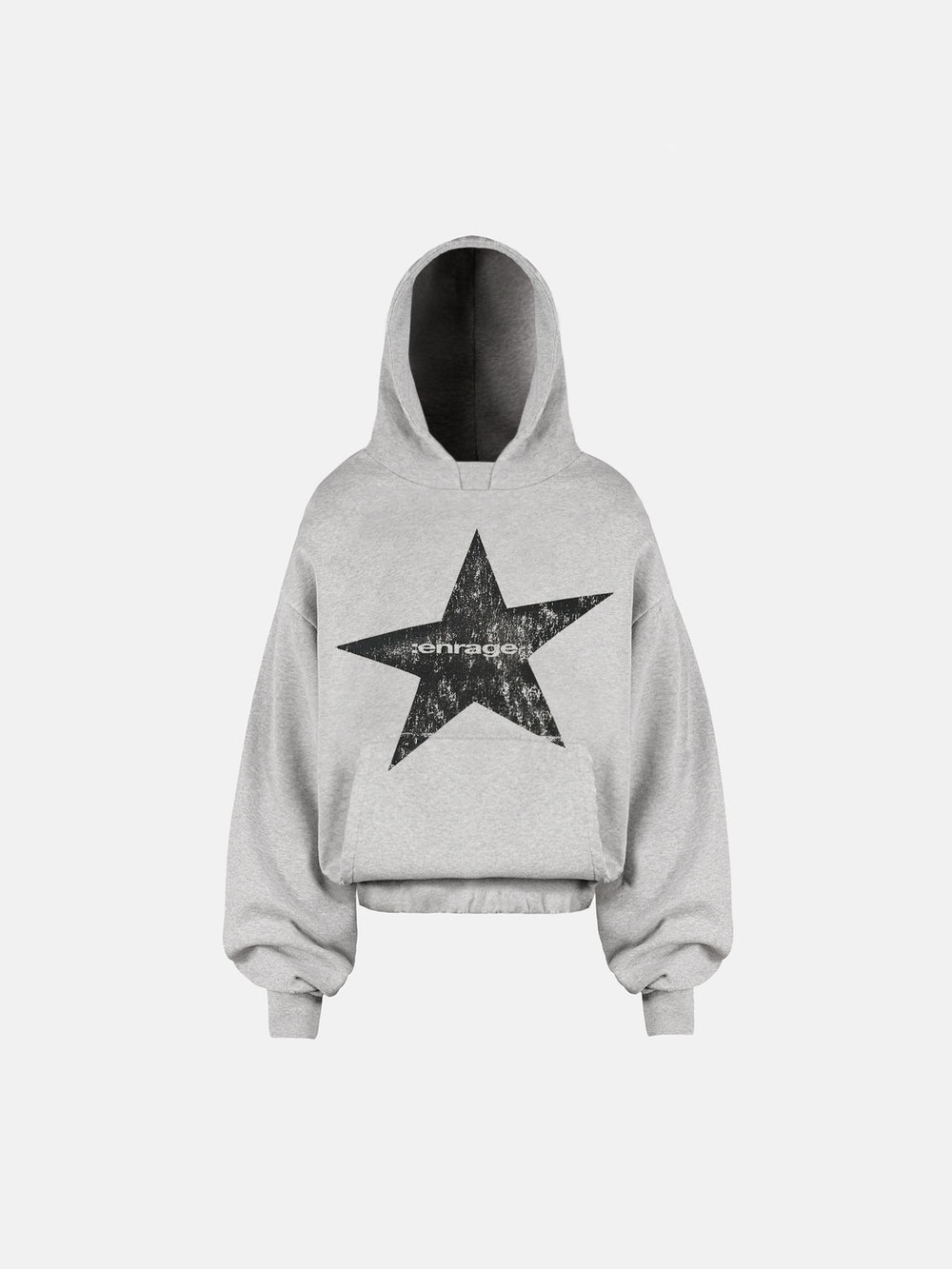 STAR HOODIE - GRAU