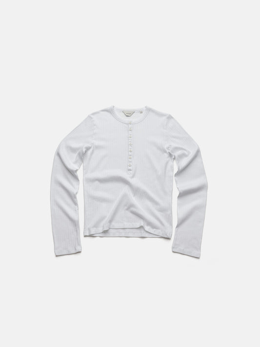 HENLEY LONGSLEEVE - WHITE