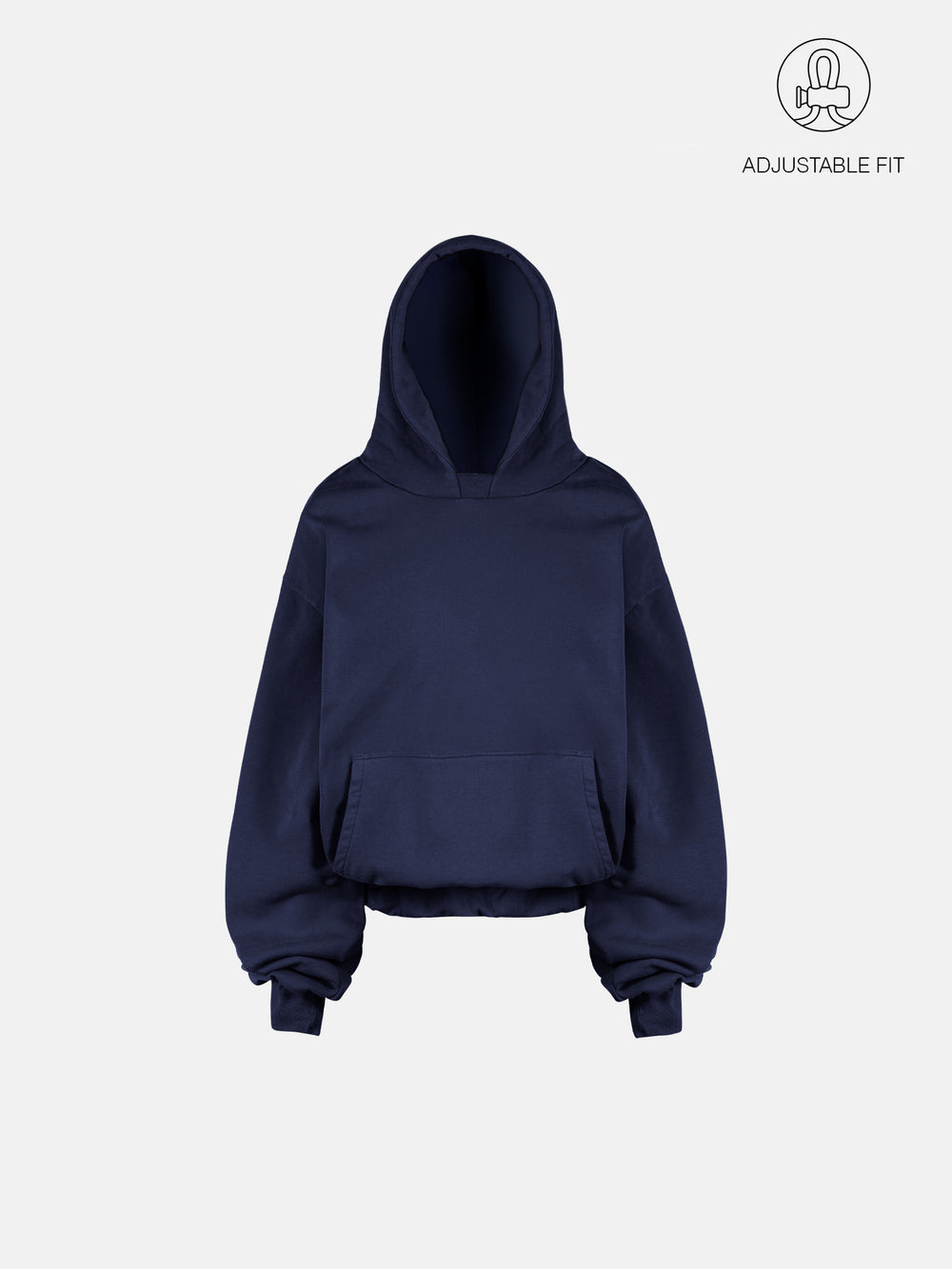 THE BLANC HOODIE - INTENSIVES MARINEBLAU